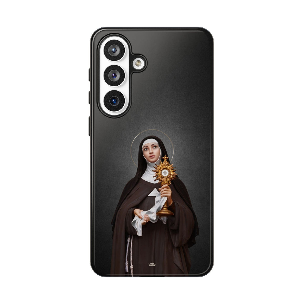St. Clare of Assisi Hard Phone Case (Dark) Copyright VENXARA