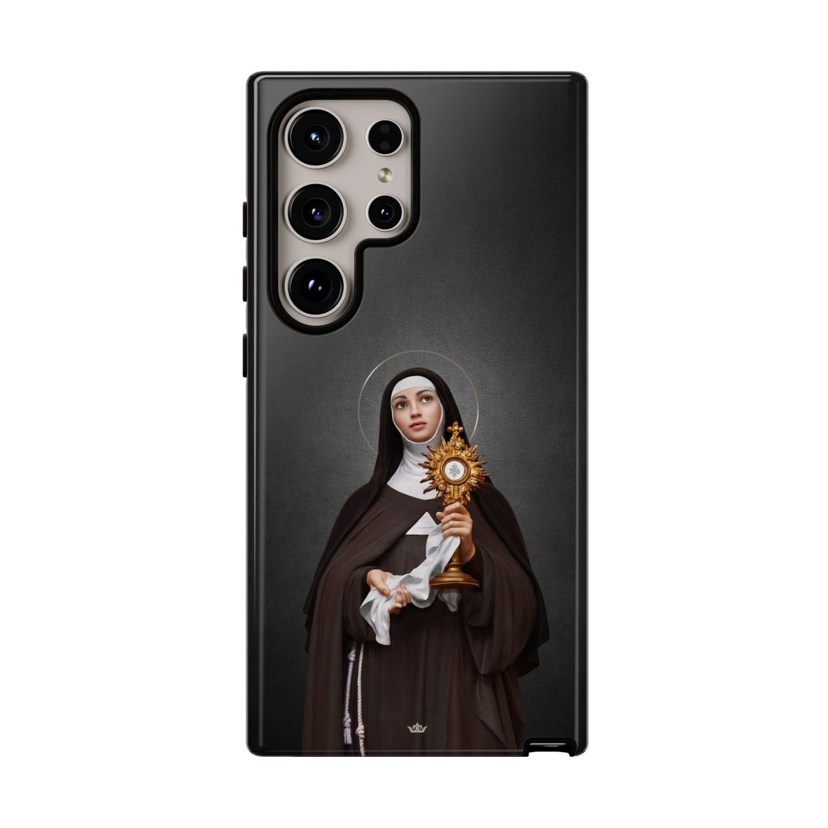 St. Clare of Assisi Hard Phone Case (Dark) Copyright VENXARA