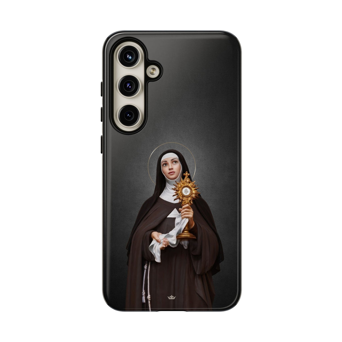 St. Clare of Assisi Hard Phone Case (Dark) Copyright VENXARA