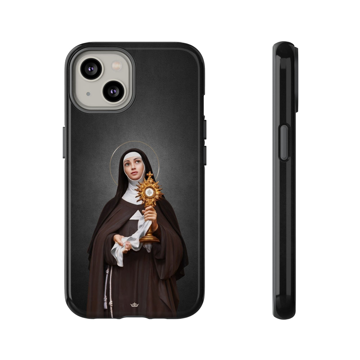 St. Clare of Assisi Hard Phone Case (Dark) Copyright VENXARA