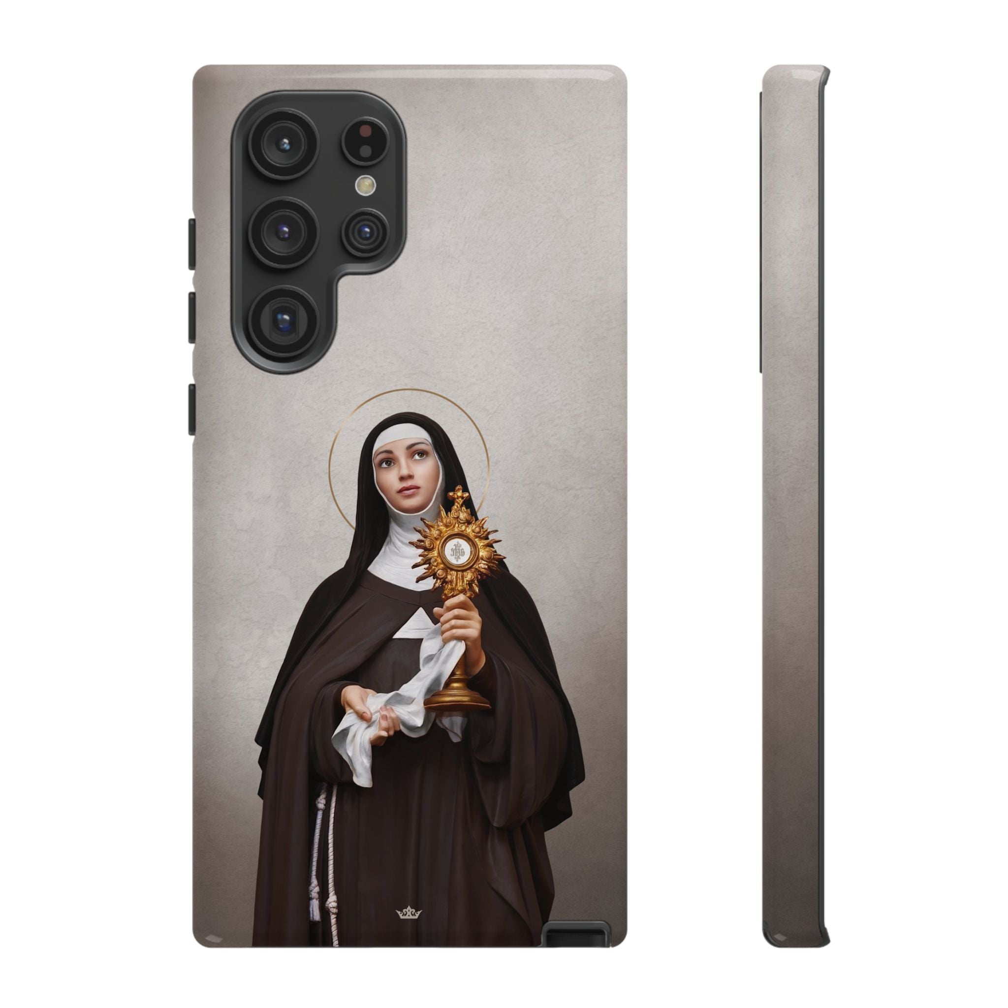 St. Clare of Assisi Hard Phone Case (Light) - VENXARA®