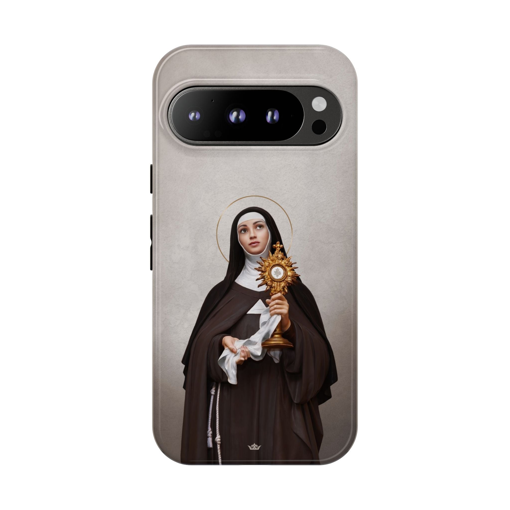 St. Clare of Assisi Hard Phone Case (Light) - VENXARA®