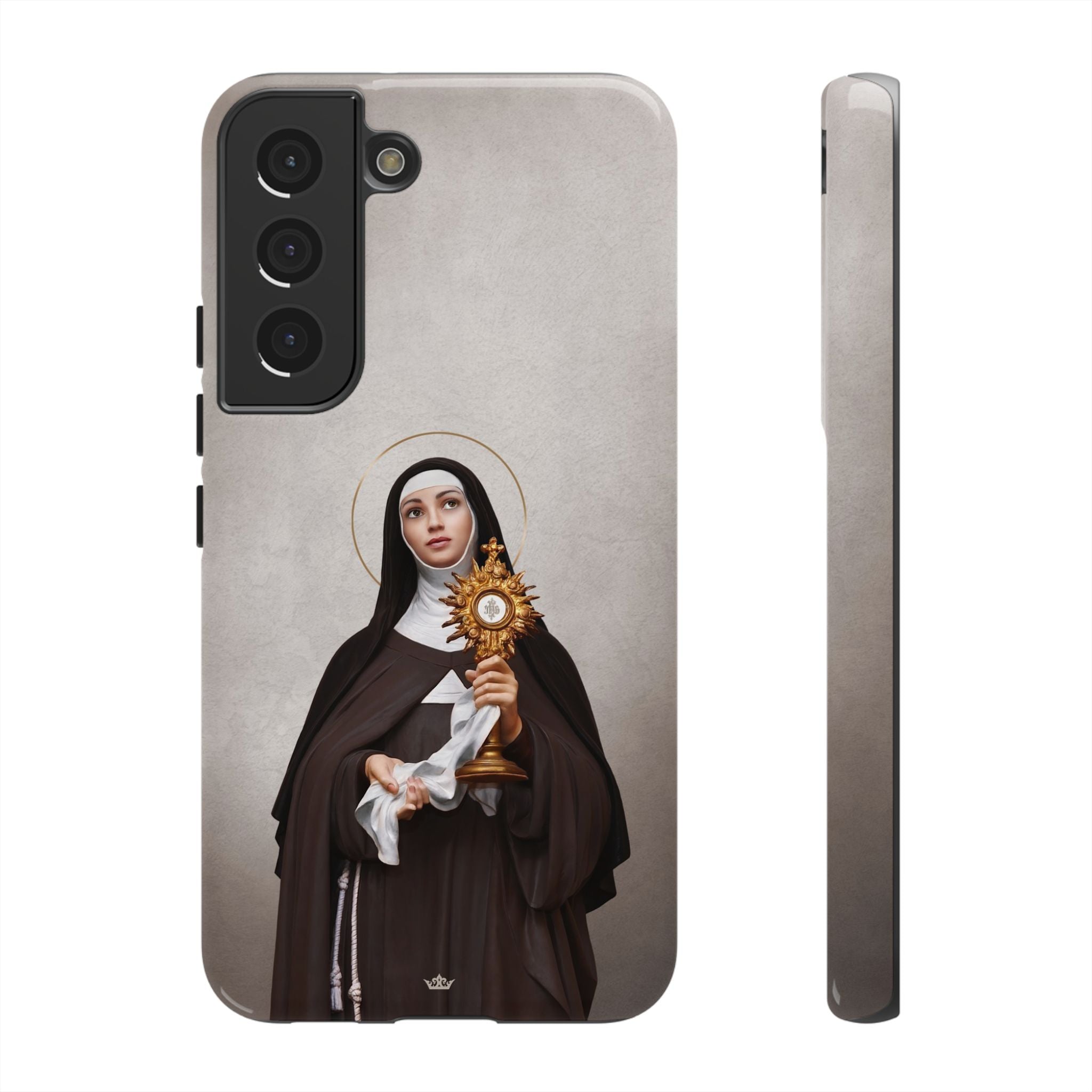 St. Clare of Assisi Hard Phone Case (Light) - VENXARA®