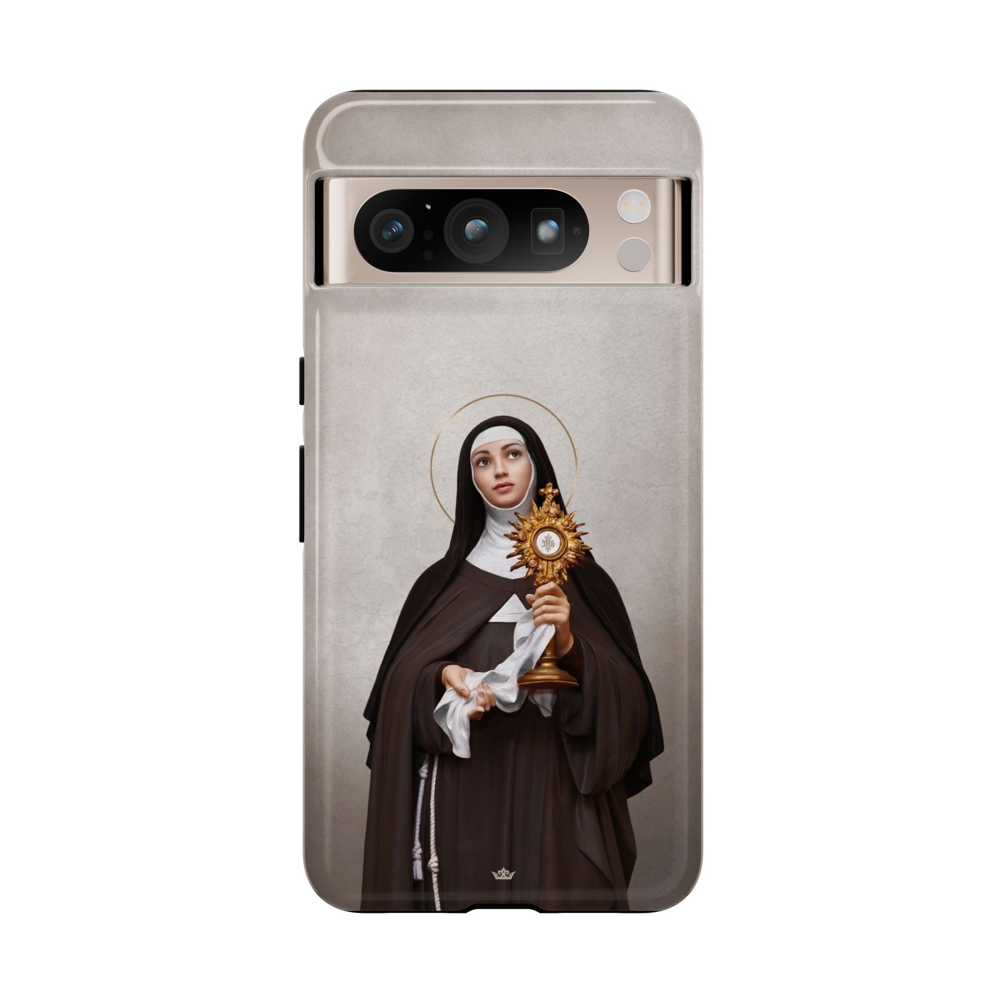 St. Clare of Assisi Hard Phone Case (Light) - VENXARA®