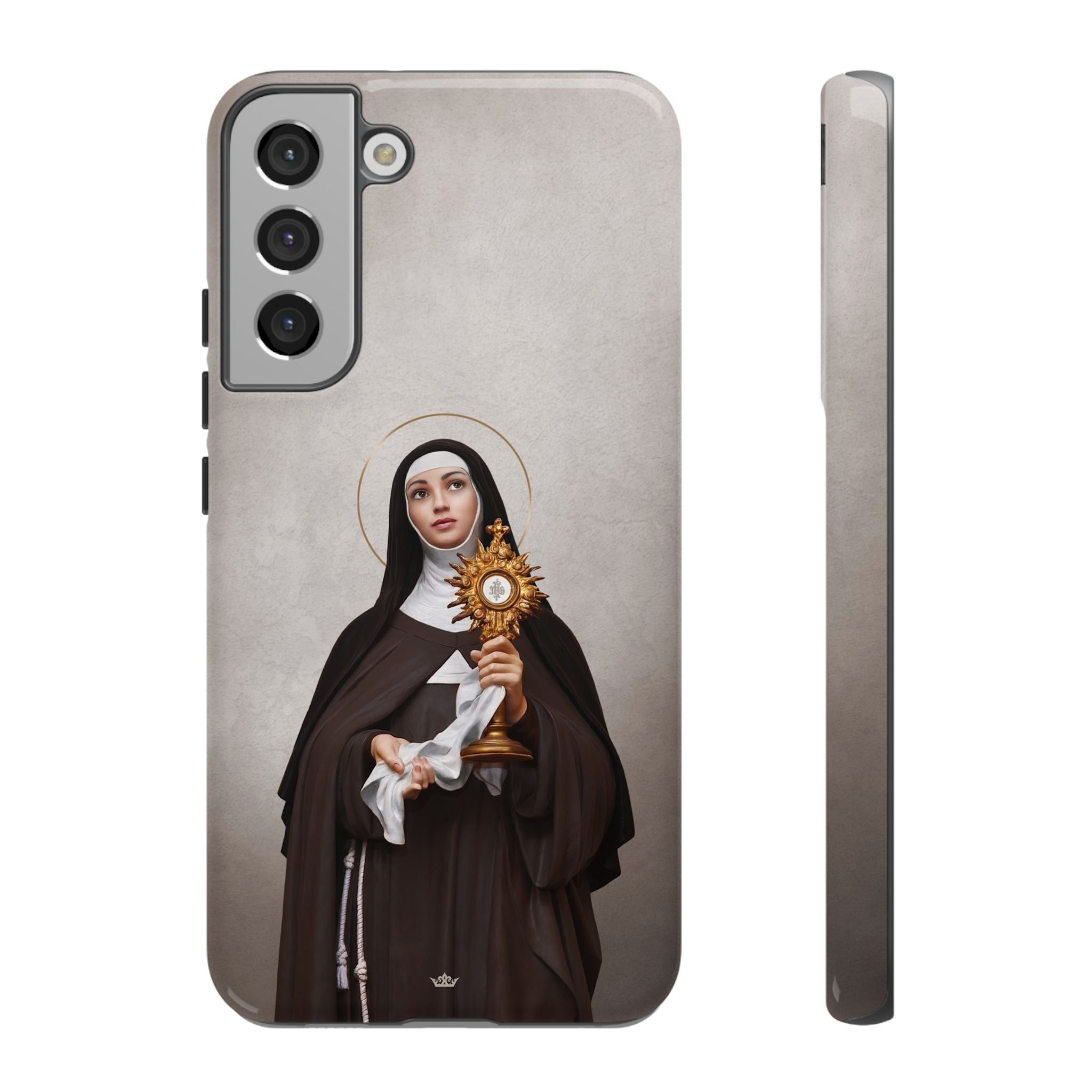 St. Clare of Assisi Hard Phone Case (Light) - VENXARA®