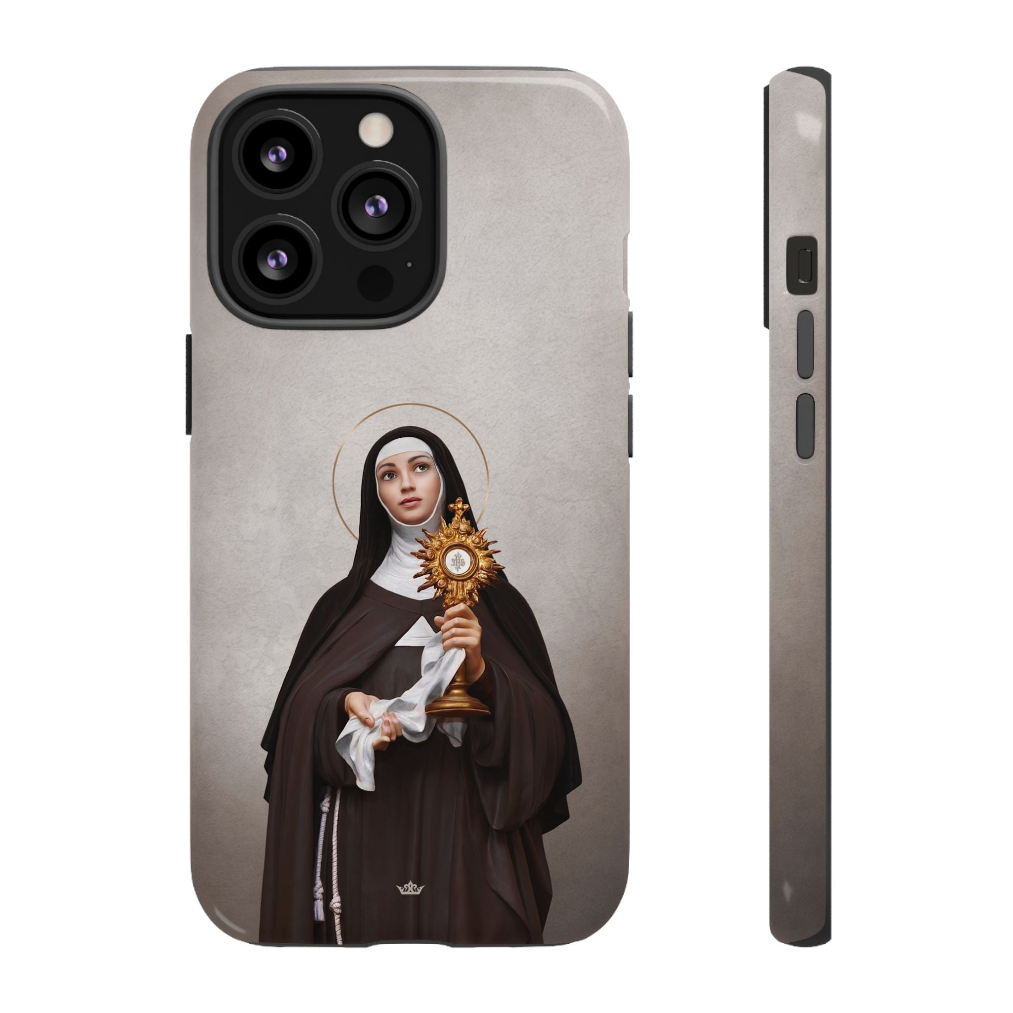 St. Clare of Assisi Hard Phone Case (Light) - VENXARA®