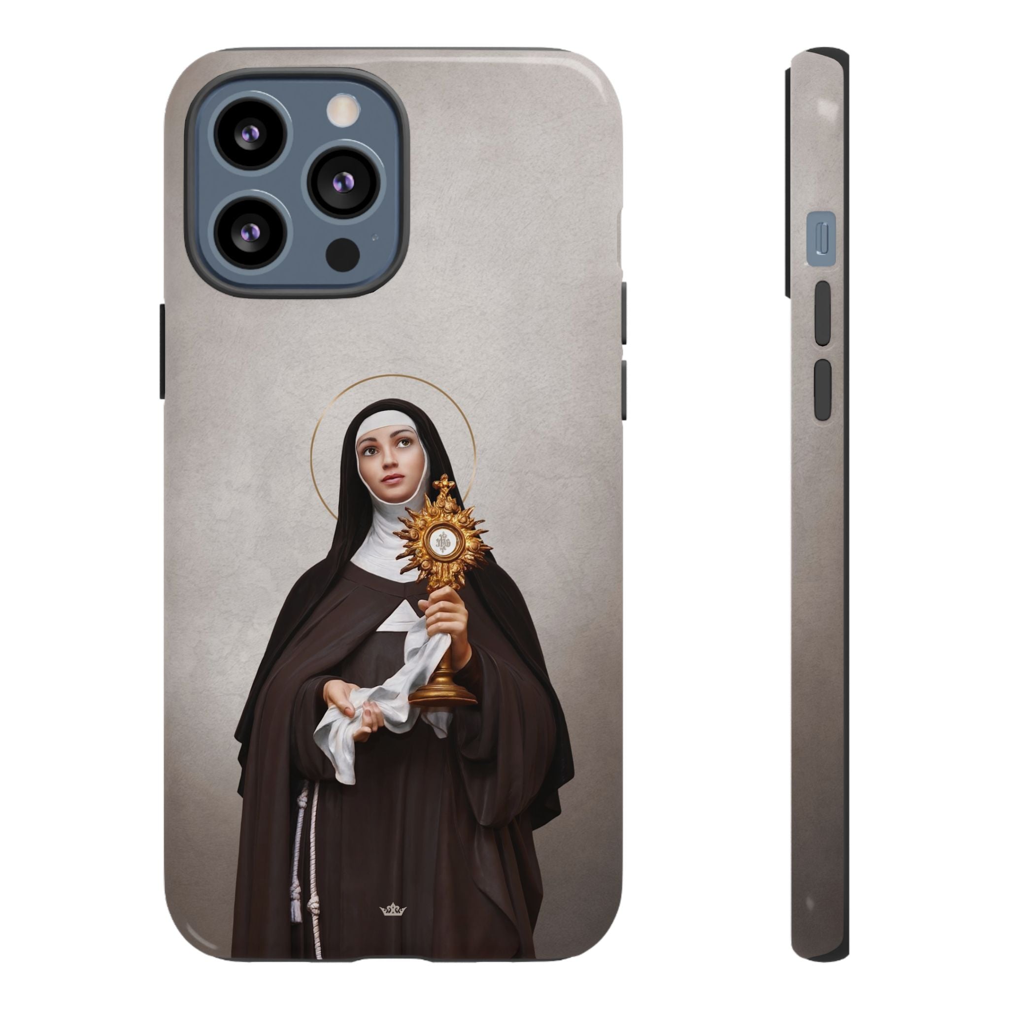 St. Clare of Assisi Hard Phone Case (Light) - VENXARA®