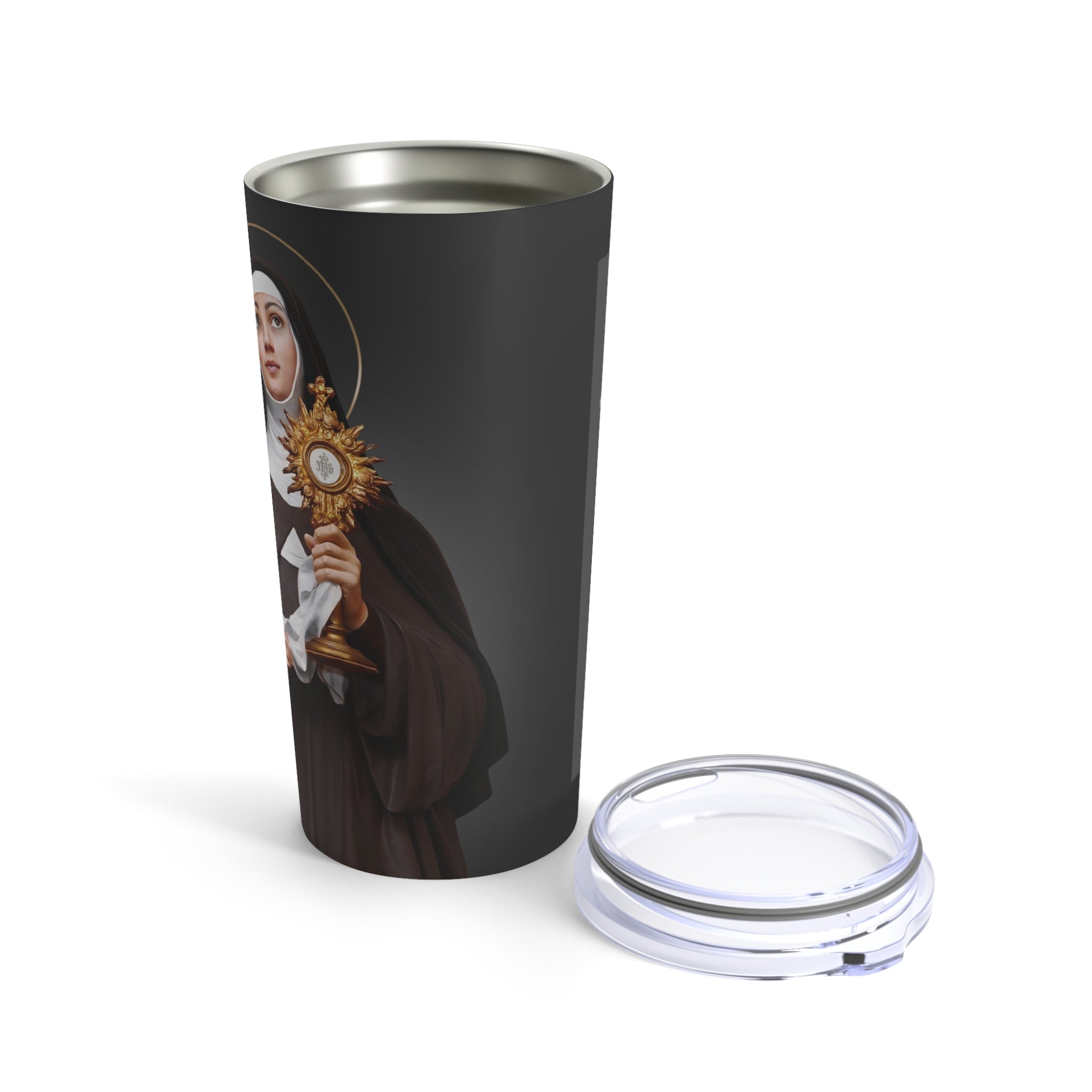 St. Clare of Assisi Lord's Prayer Tumbler 20 oz. (Ash)