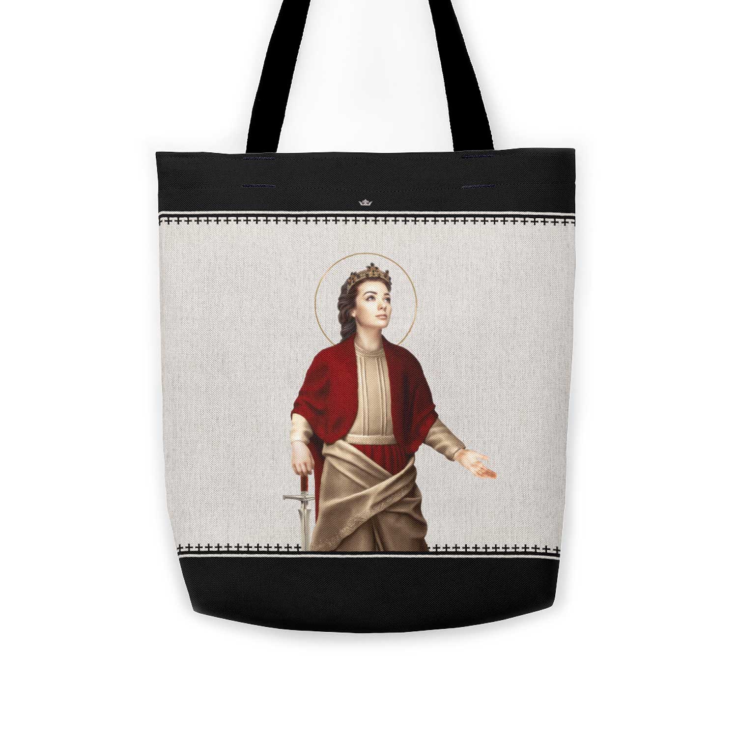 St. Dymphna Canvas Tote Bag