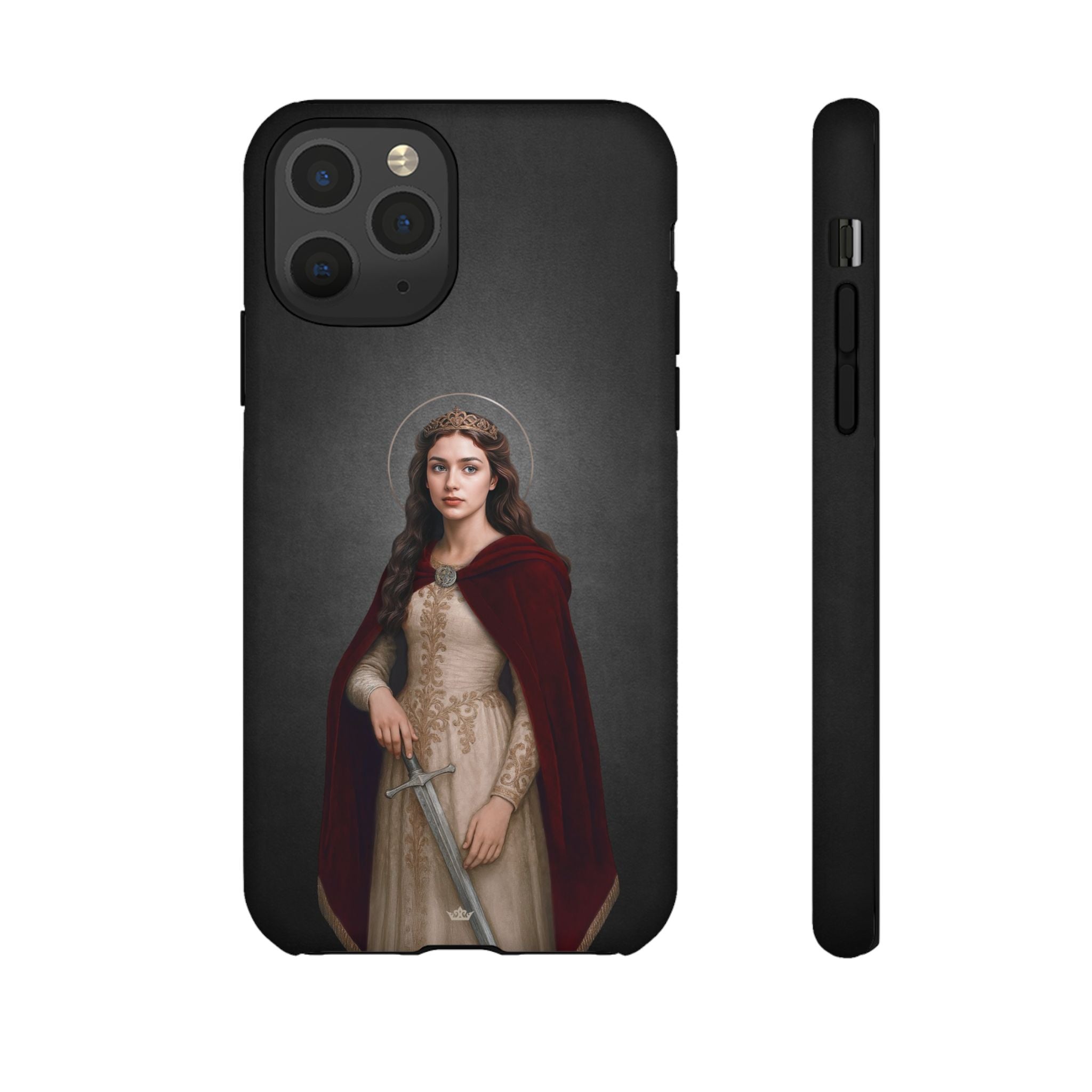 St. Dymphna Hard Phone Case (Dark) - VENXARA®