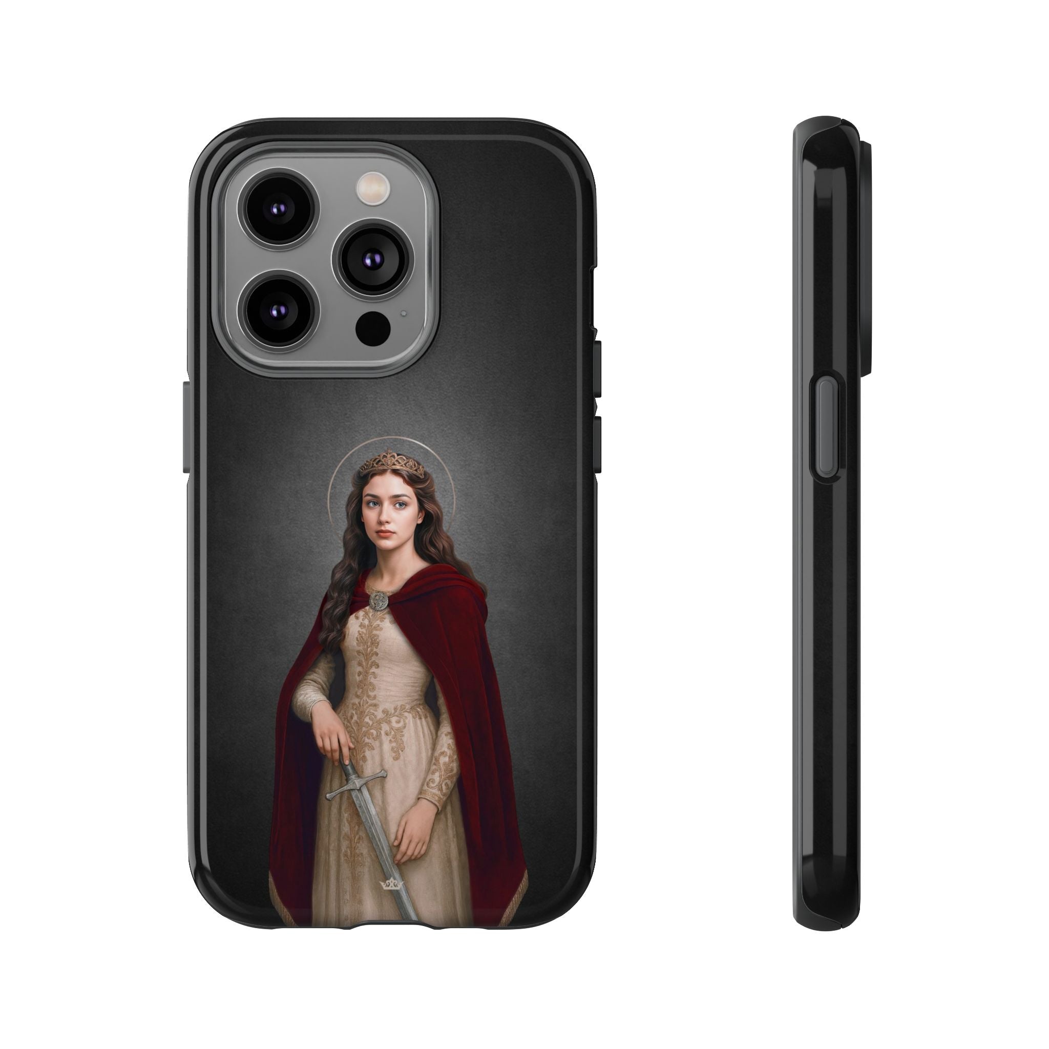 St. Dymphna Hard Phone Case (Dark) - VENXARA®
