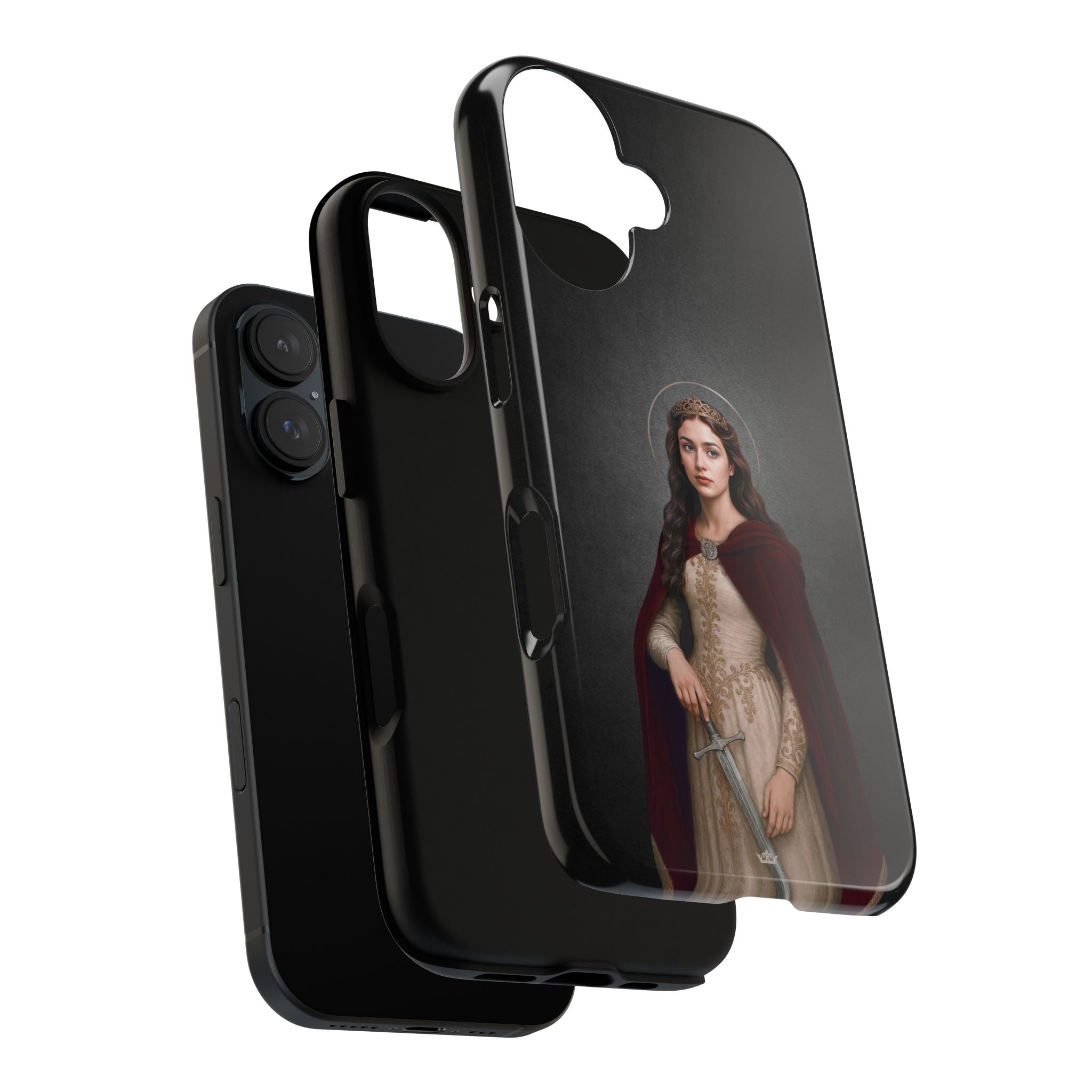 St. Dymphna Hard Phone Case (Dark) - VENXARA®