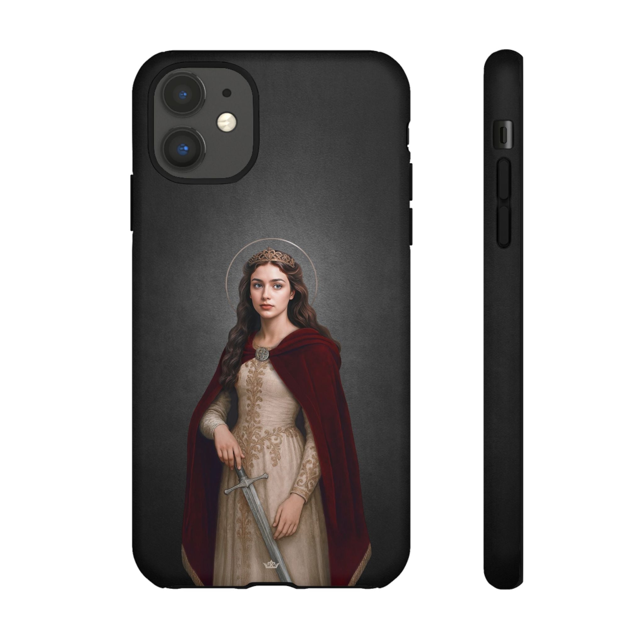 St. Dymphna Hard Phone Case (Dark) - VENXARA®