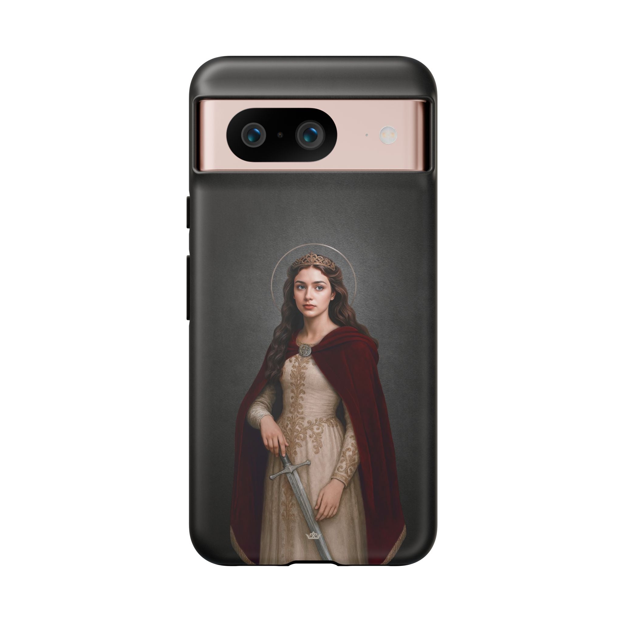 St. Dymphna Hard Phone Case (Dark) - VENXARA®