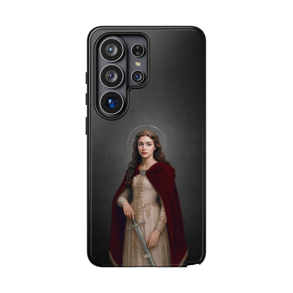 St. Dymphna Hard Phone Case (Dark) Copyright VENXARA