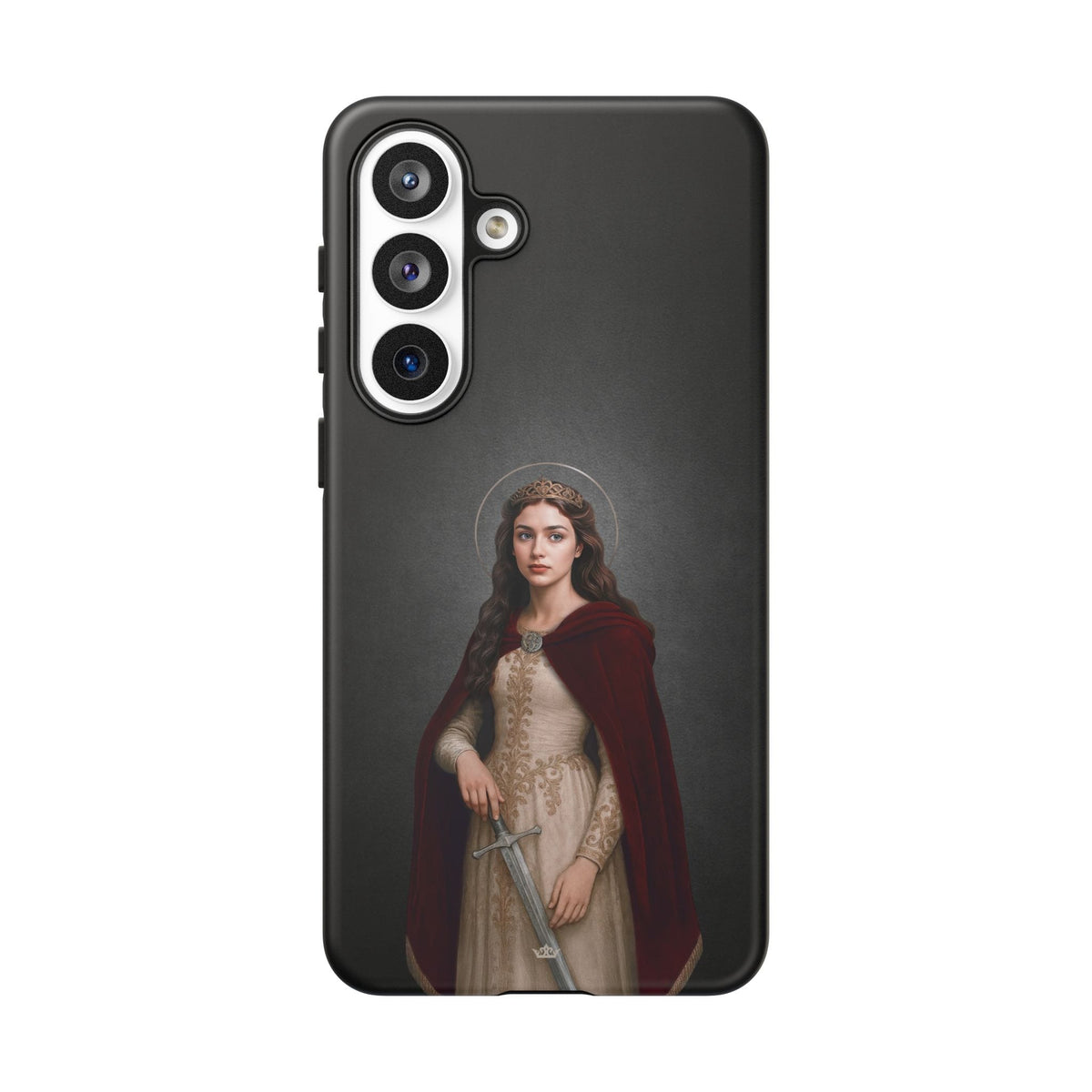 St. Dymphna Hard Phone Case (Dark) Copyright VENXARA