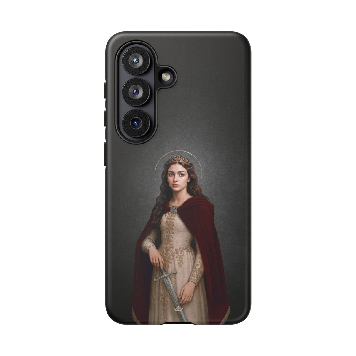 St. Dymphna Hard Phone Case (Dark) Copyright VENXARA
