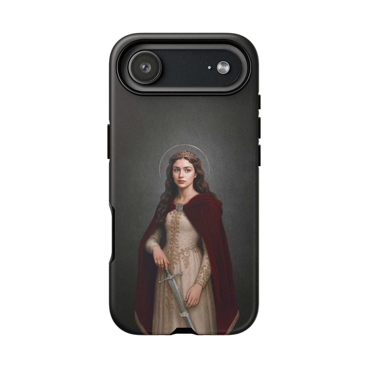St. Dymphna Hard Phone Case (Dark) Copyright VENXARA
