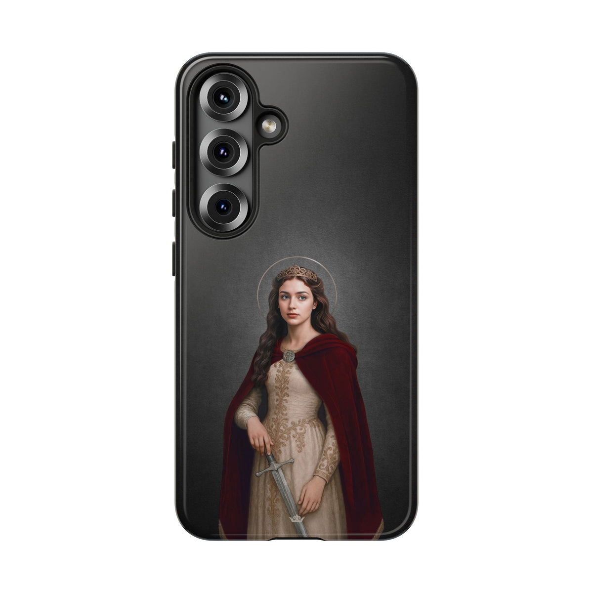St. Dymphna Hard Phone Case (Dark) Copyright VENXARA