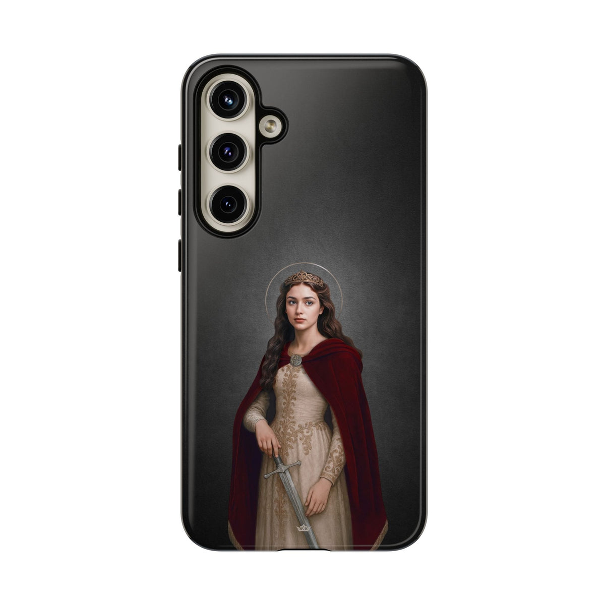 St. Dymphna Hard Phone Case (Dark) Copyright VENXARA