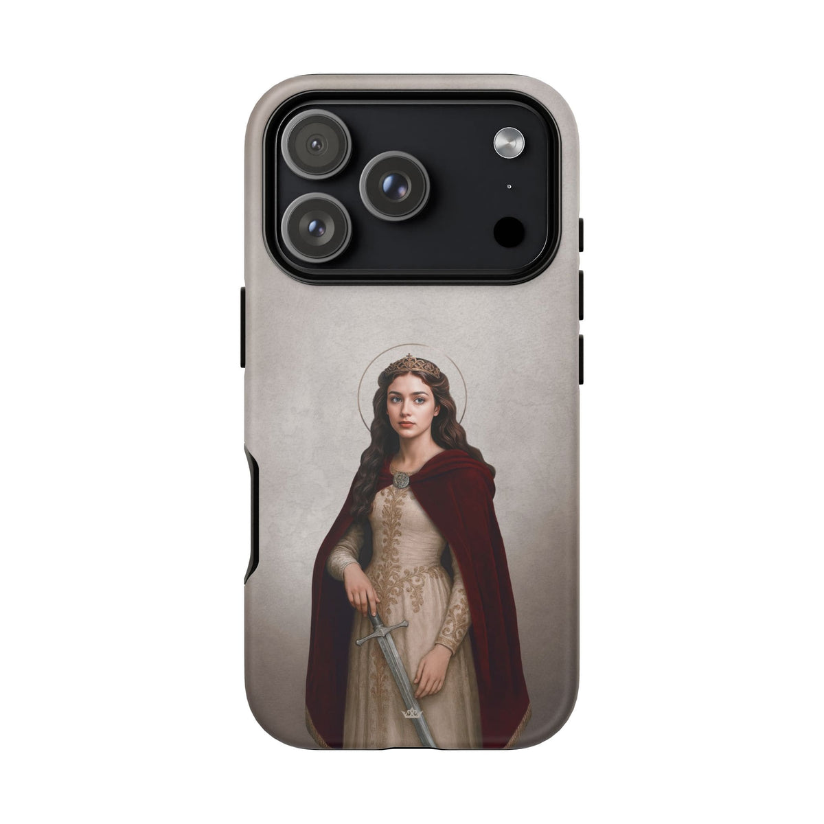 St. Dymphna Hard Phone Case (Light) Copyright VENXARA