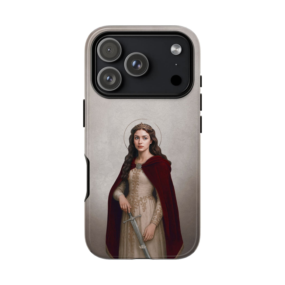 St. Dymphna Hard Phone Case (Light) Copyright VENXARA