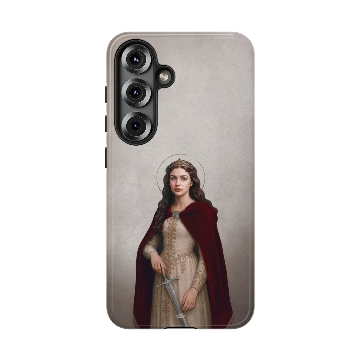 St. Dymphna Hard Phone Case (Light) Copyright VENXARA