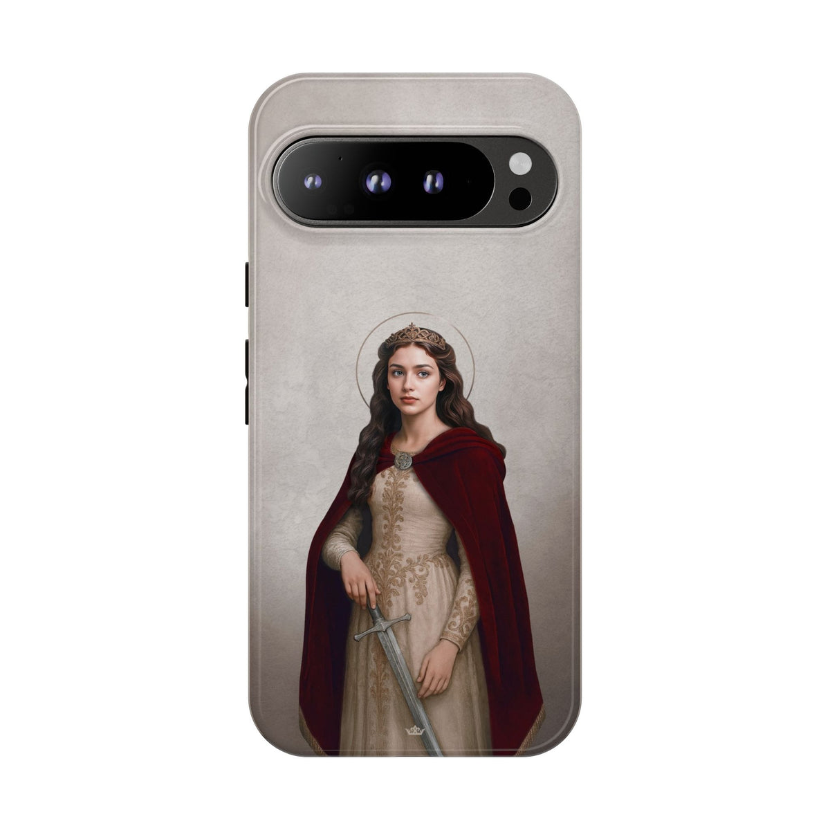 St. Dymphna Hard Phone Case (Light) Copyright VENXARA