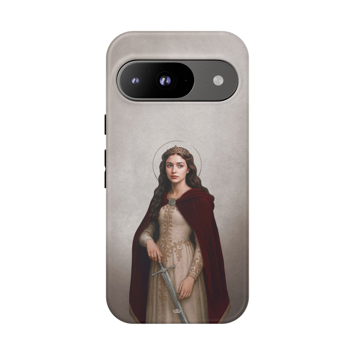 St. Dymphna Hard Phone Case (Light) Copyright VENXARA