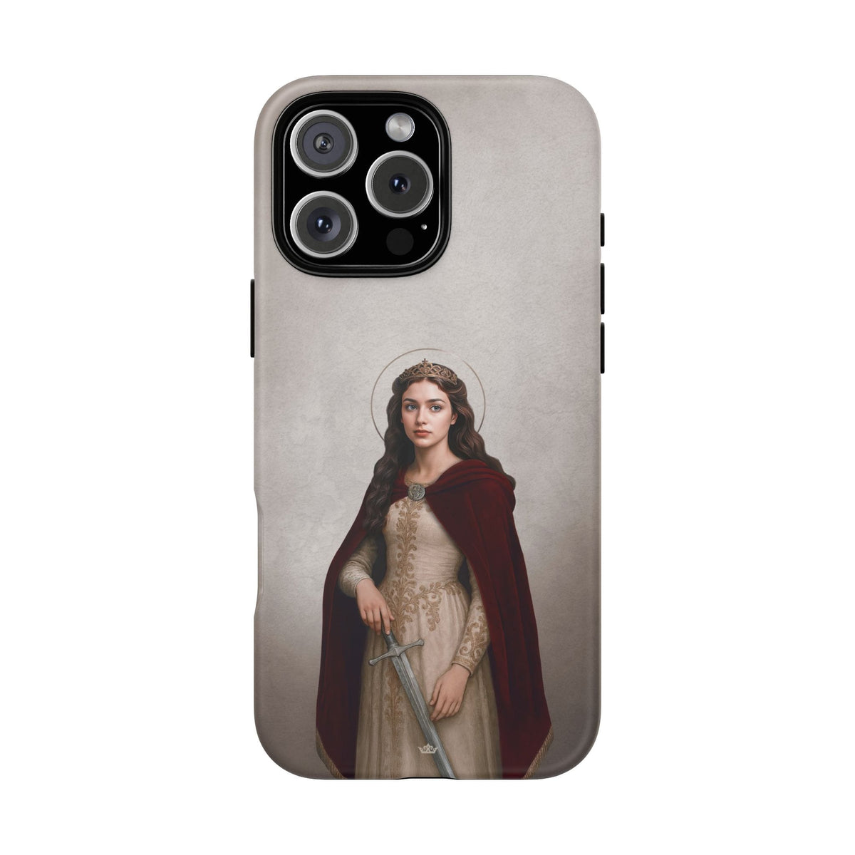 St. Dymphna Hard Phone Case (Light) Copyright VENXARA