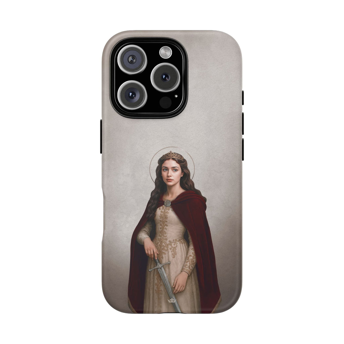 St. Dymphna Hard Phone Case (Light) Copyright VENXARA