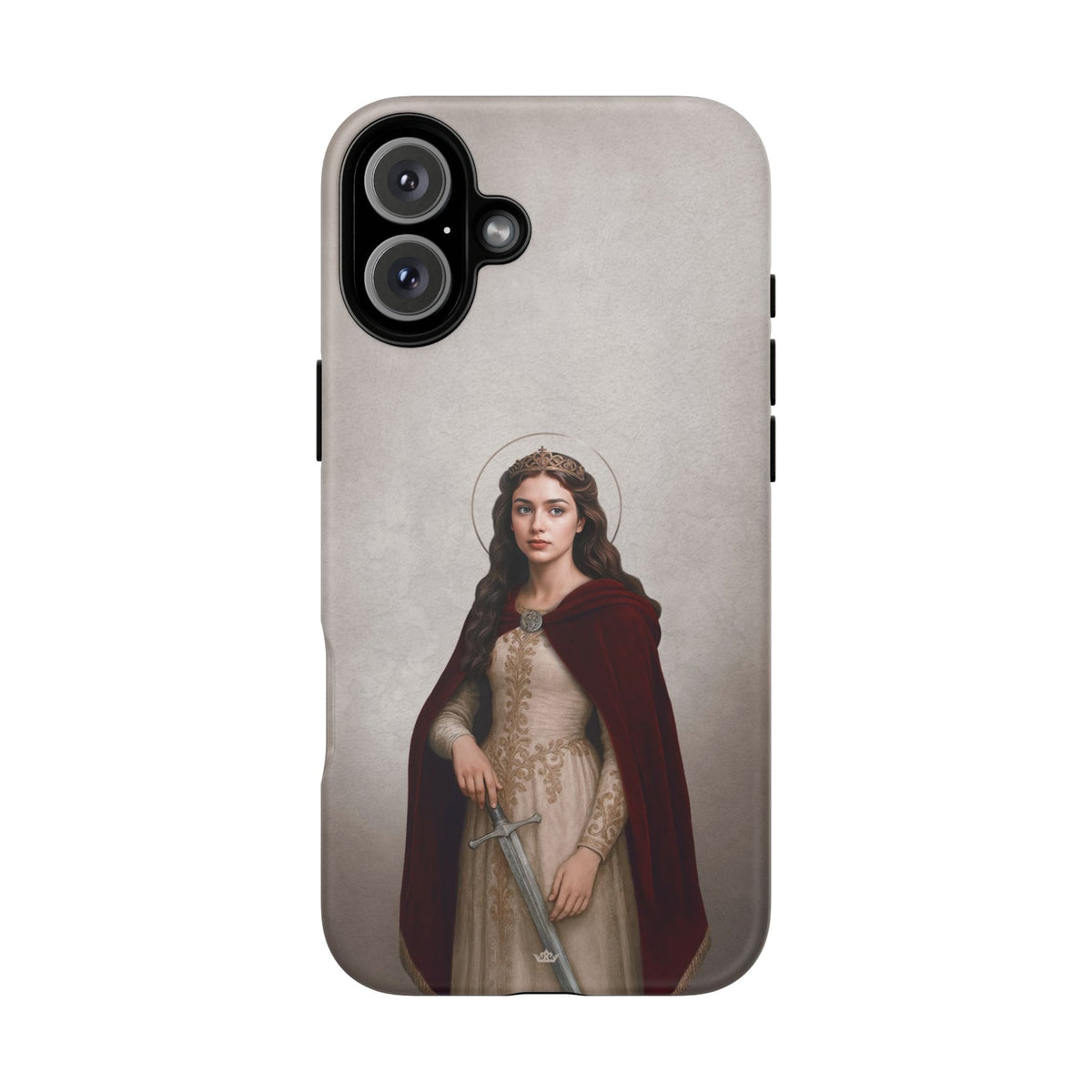 St. Dymphna Hard Phone Case (Light) Copyright VENXARA
