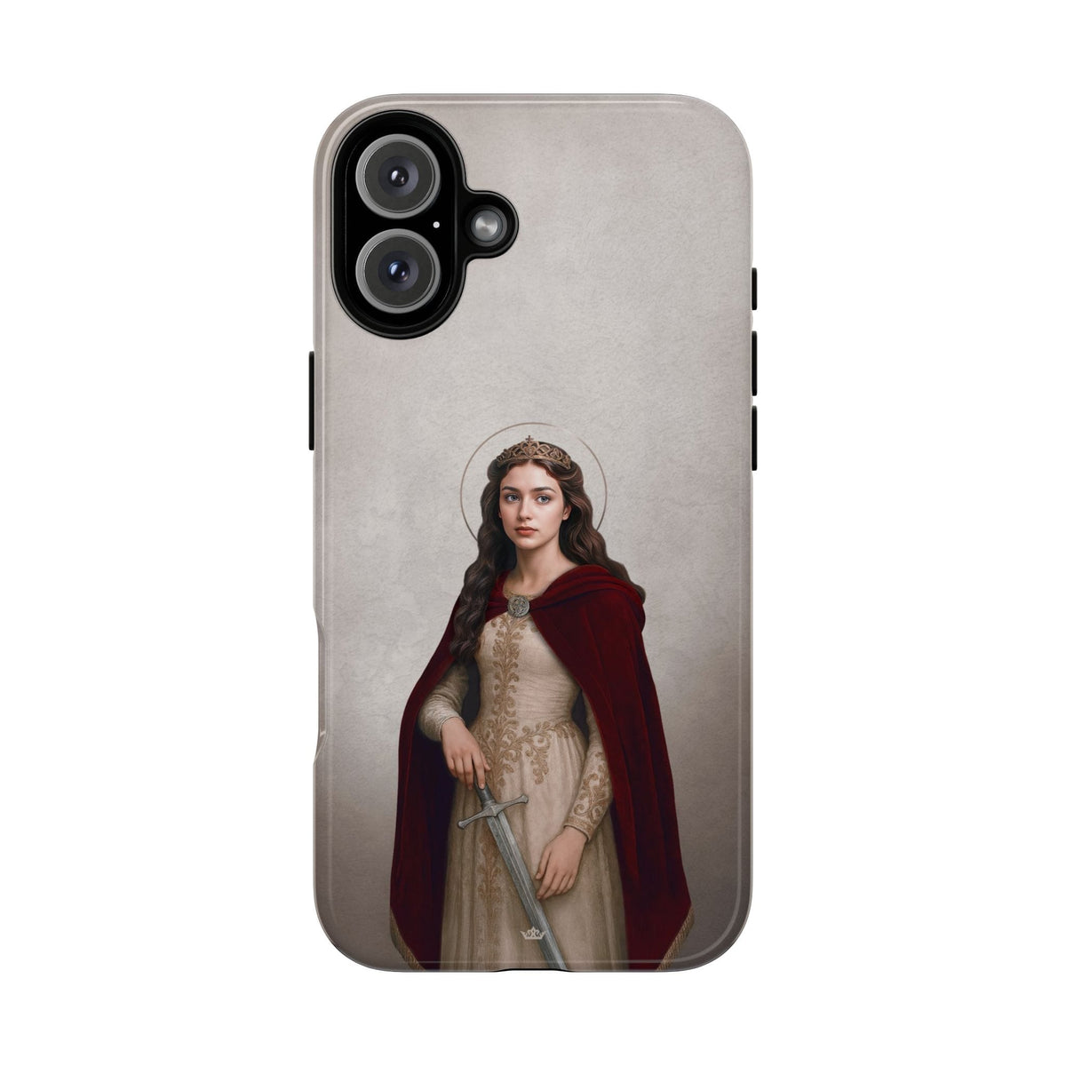 St. Dymphna Hard Phone Case (Light) Copyright VENXARA