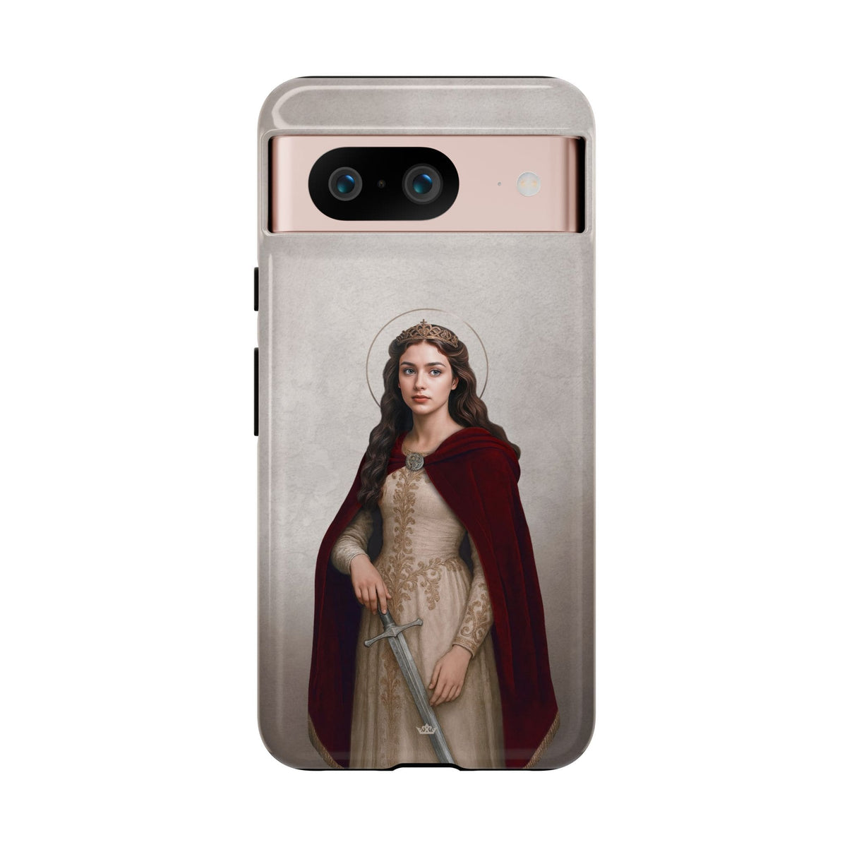 St. Dymphna Hard Phone Case (Light) Copyright VENXARA