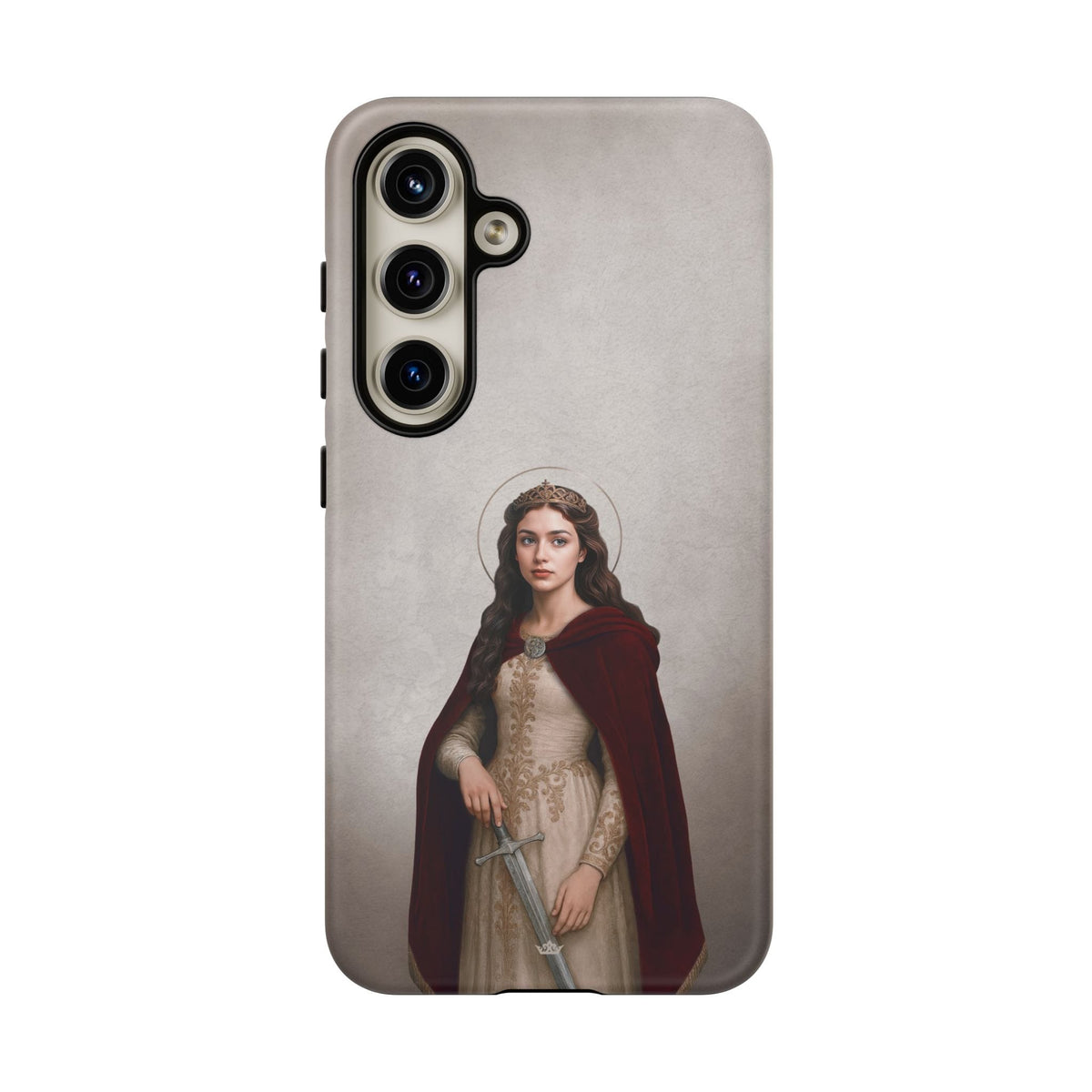 St. Dymphna Hard Phone Case (Light) Copyright VENXARA