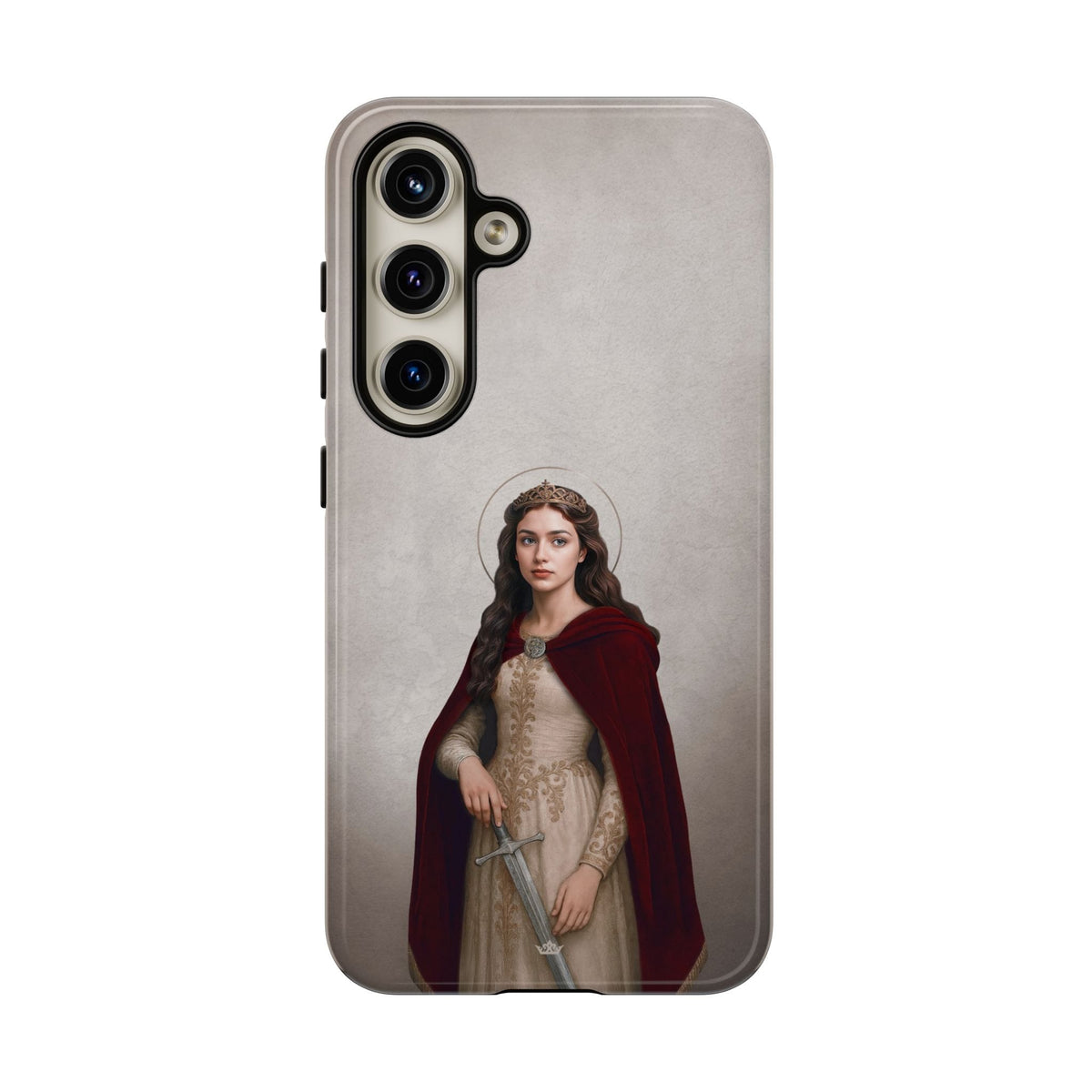 St. Dymphna Hard Phone Case (Light) Copyright VENXARA
