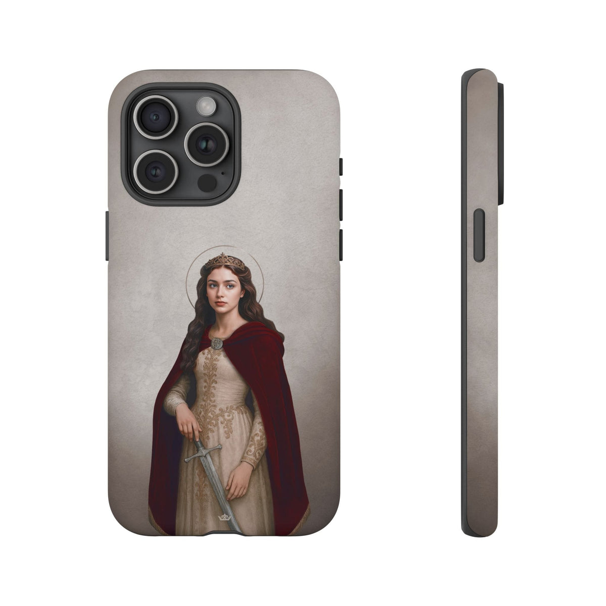 St. Dymphna Hard Phone Case (Light) Copyright VENXARA