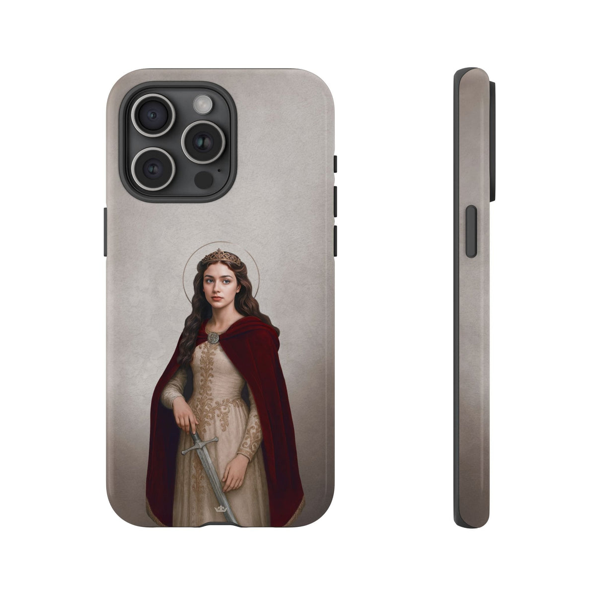 St. Dymphna Hard Phone Case (Light) Copyright VENXARA