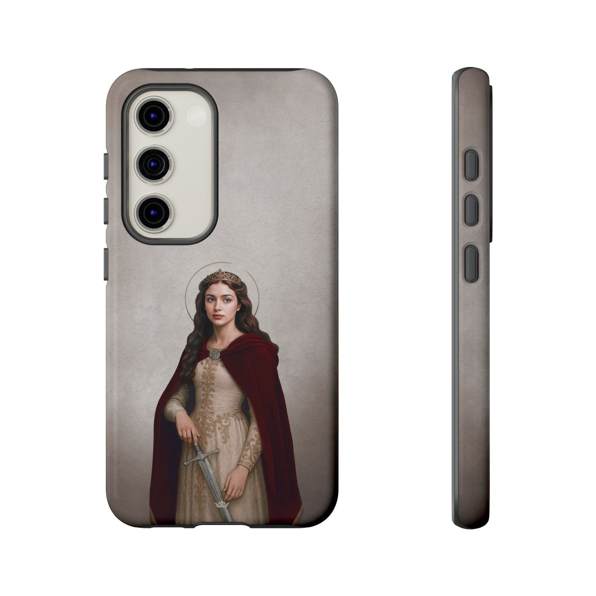 St. Dymphna Hard Phone Case (Light) Copyright VENXARA