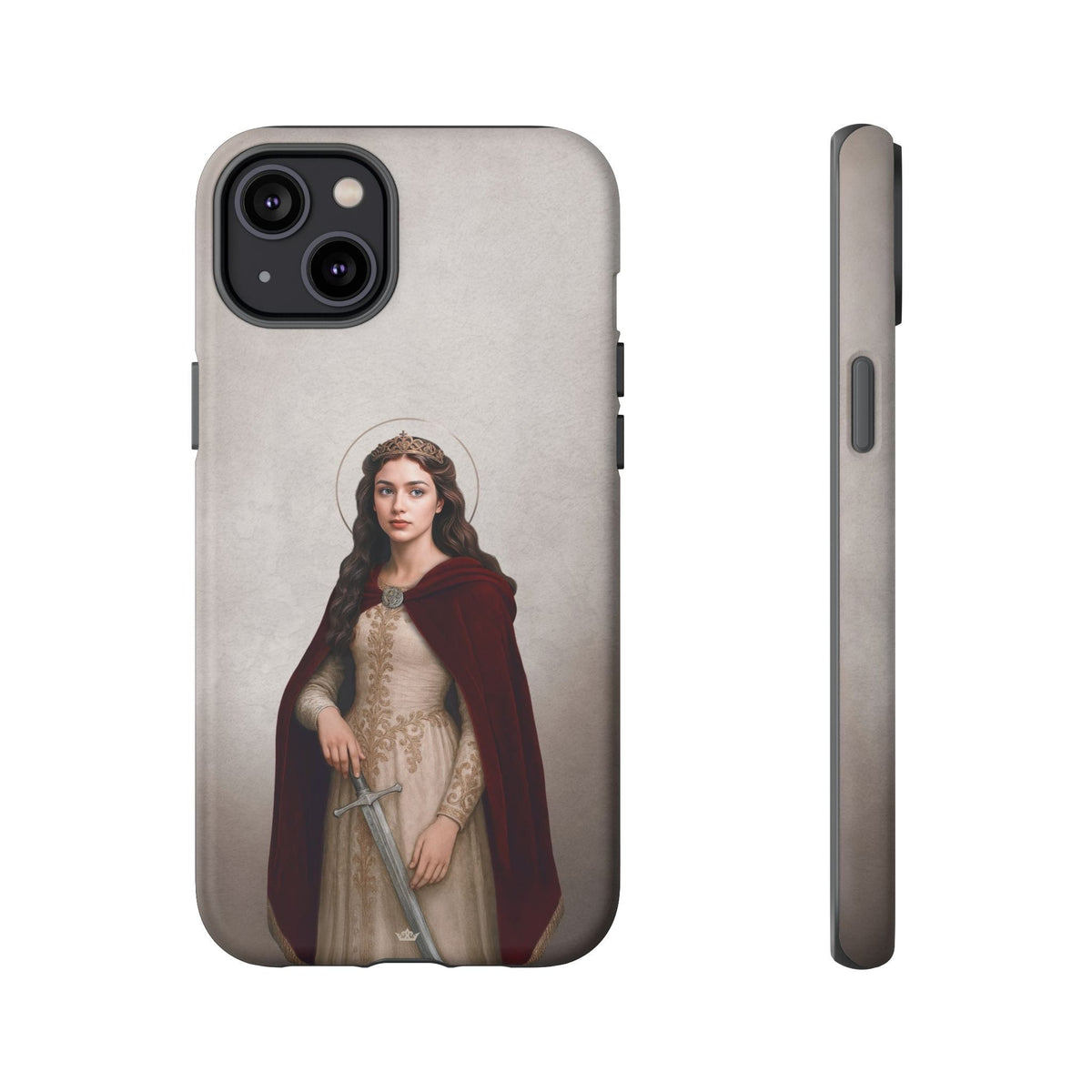 St. Dymphna Hard Phone Case (Light) Copyright VENXARA