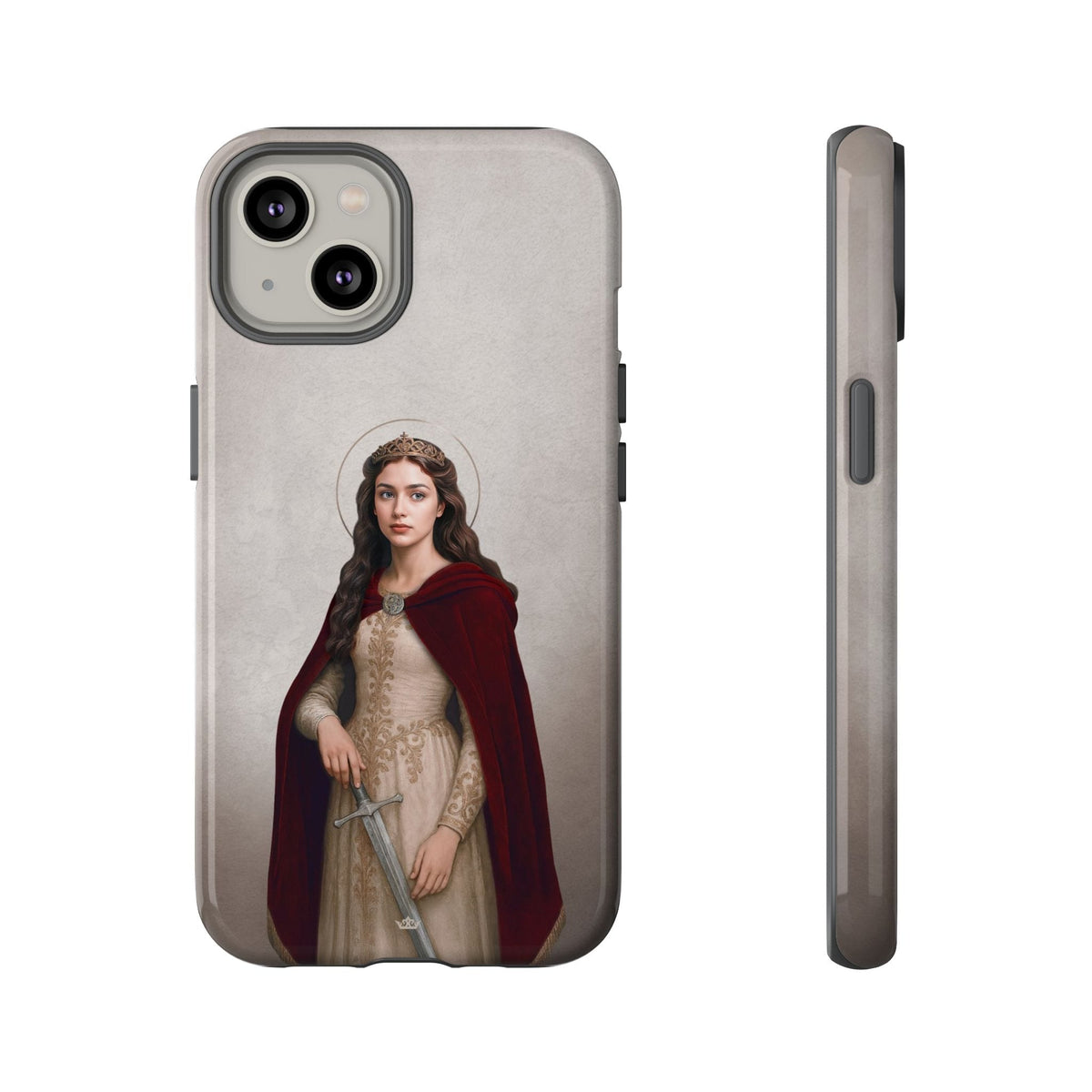 St. Dymphna Hard Phone Case (Light) Copyright VENXARA