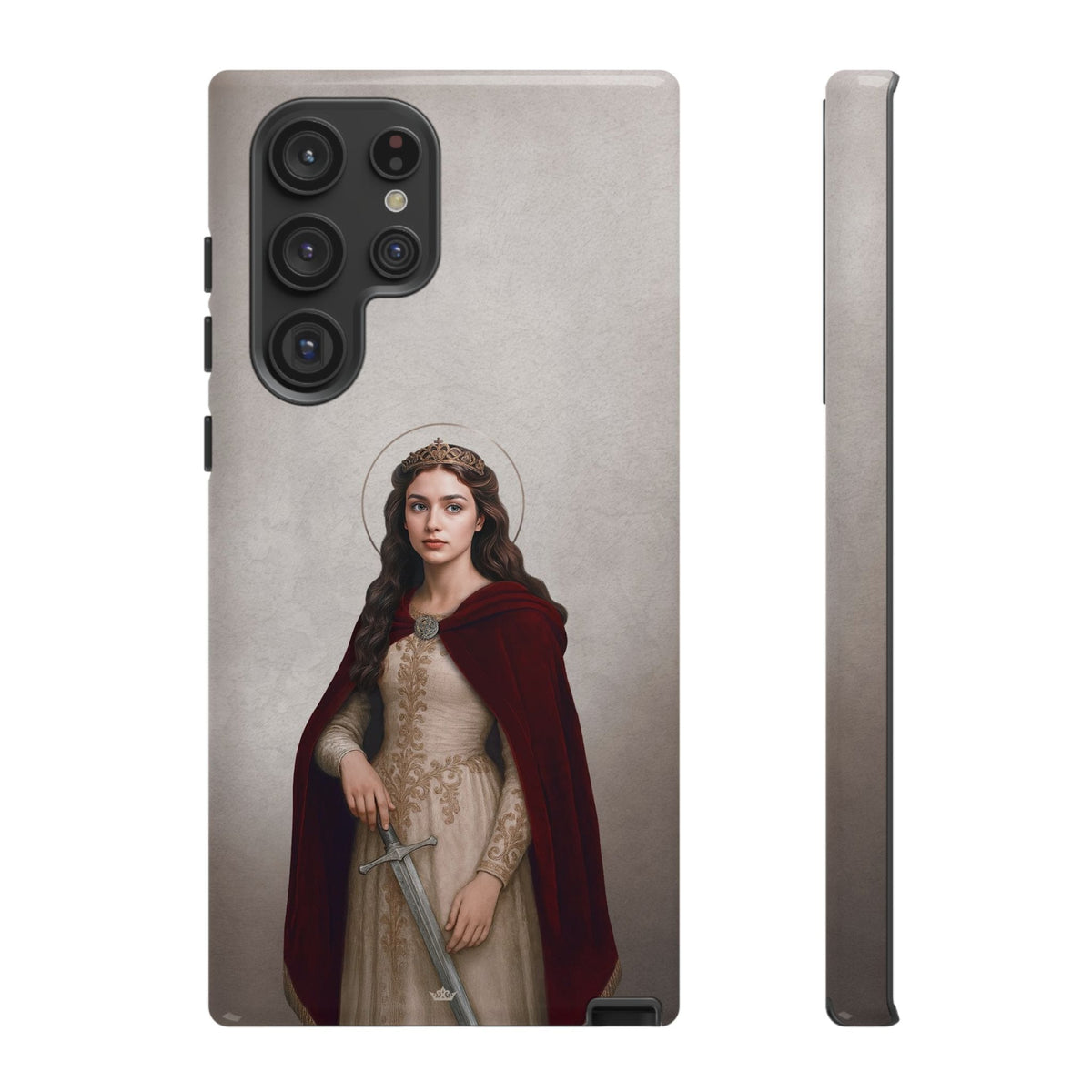 St. Dymphna Hard Phone Case (Light) Copyright VENXARA