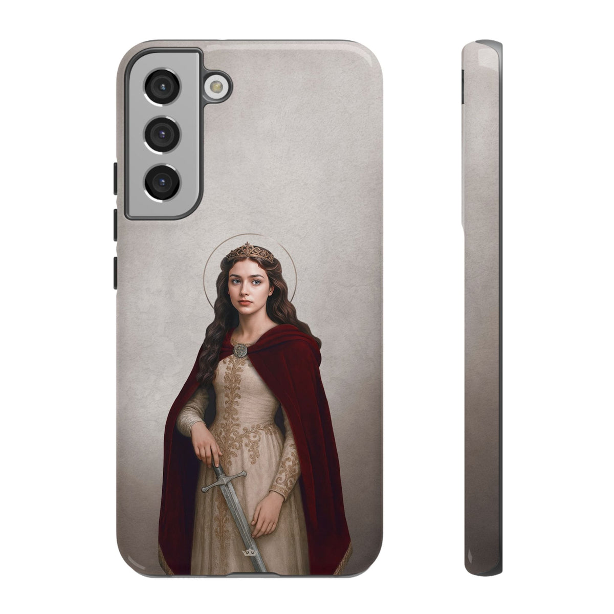 St. Dymphna Hard Phone Case (Light) Copyright VENXARA