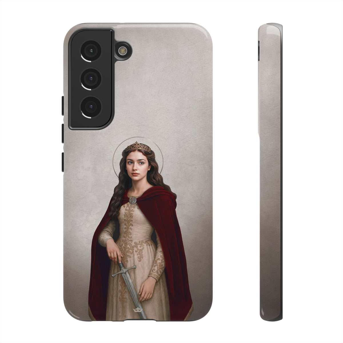 St. Dymphna Hard Phone Case (Light) Copyright VENXARA
