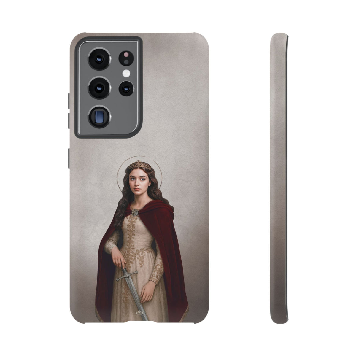St. Dymphna Hard Phone Case (Light) Copyright VENXARA