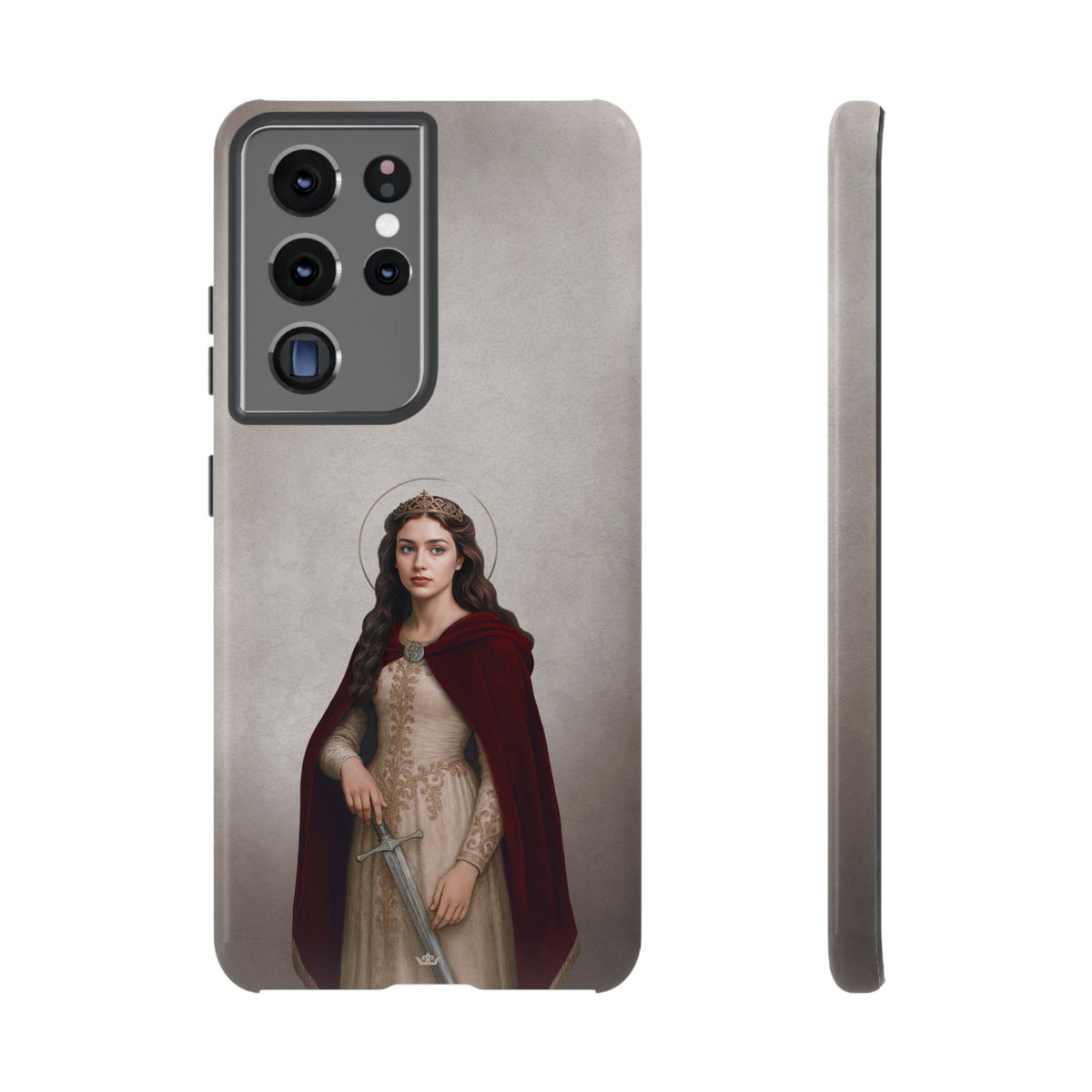 St. Dymphna Hard Phone Case (Light) Copyright VENXARA