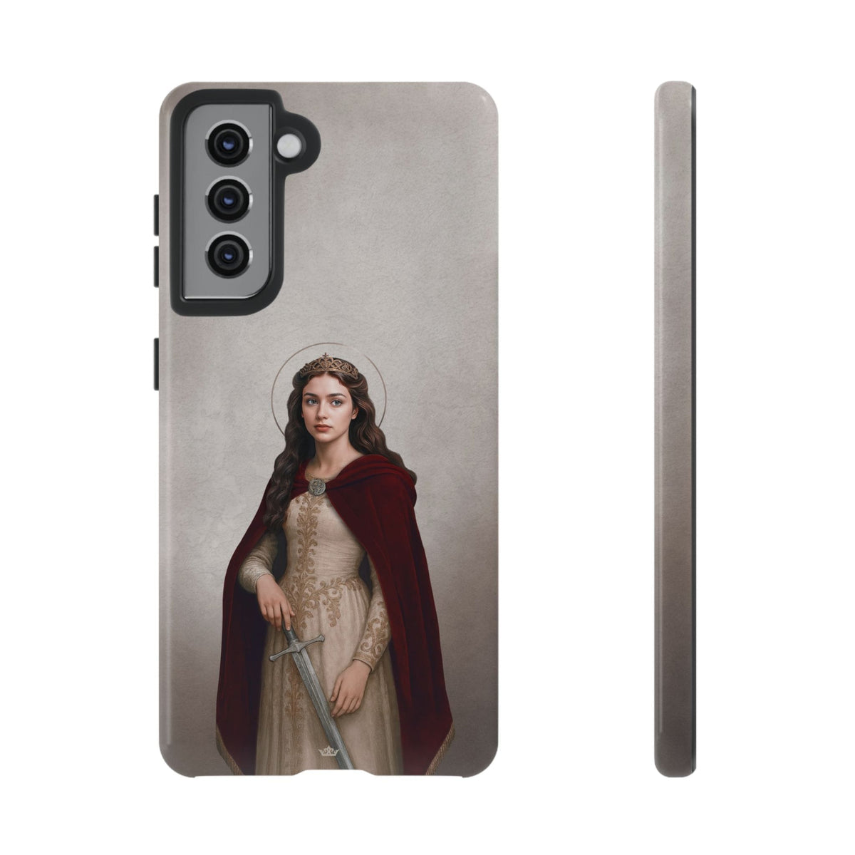 St. Dymphna Hard Phone Case (Light) Copyright VENXARA