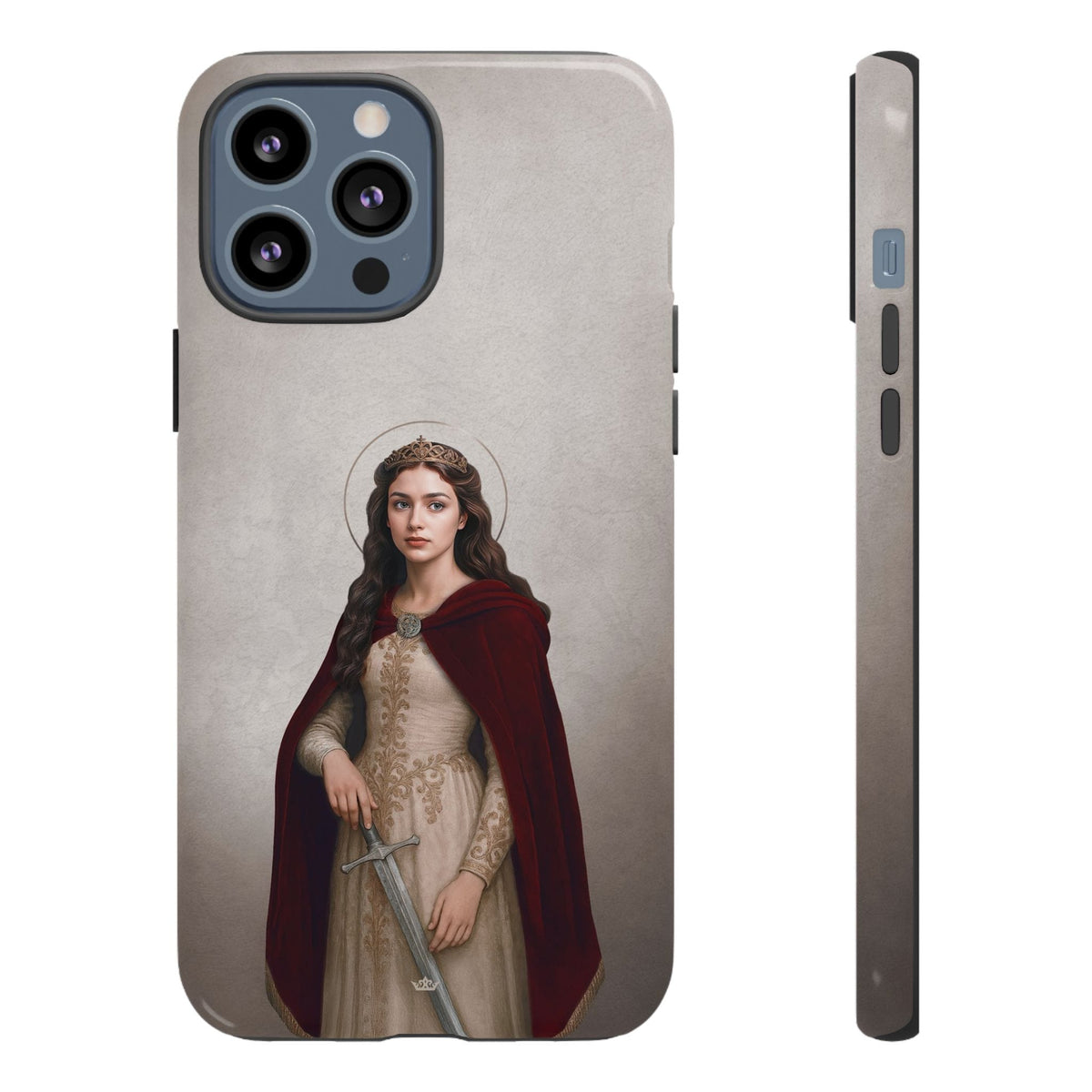 St. Dymphna Hard Phone Case (Light) Copyright VENXARA