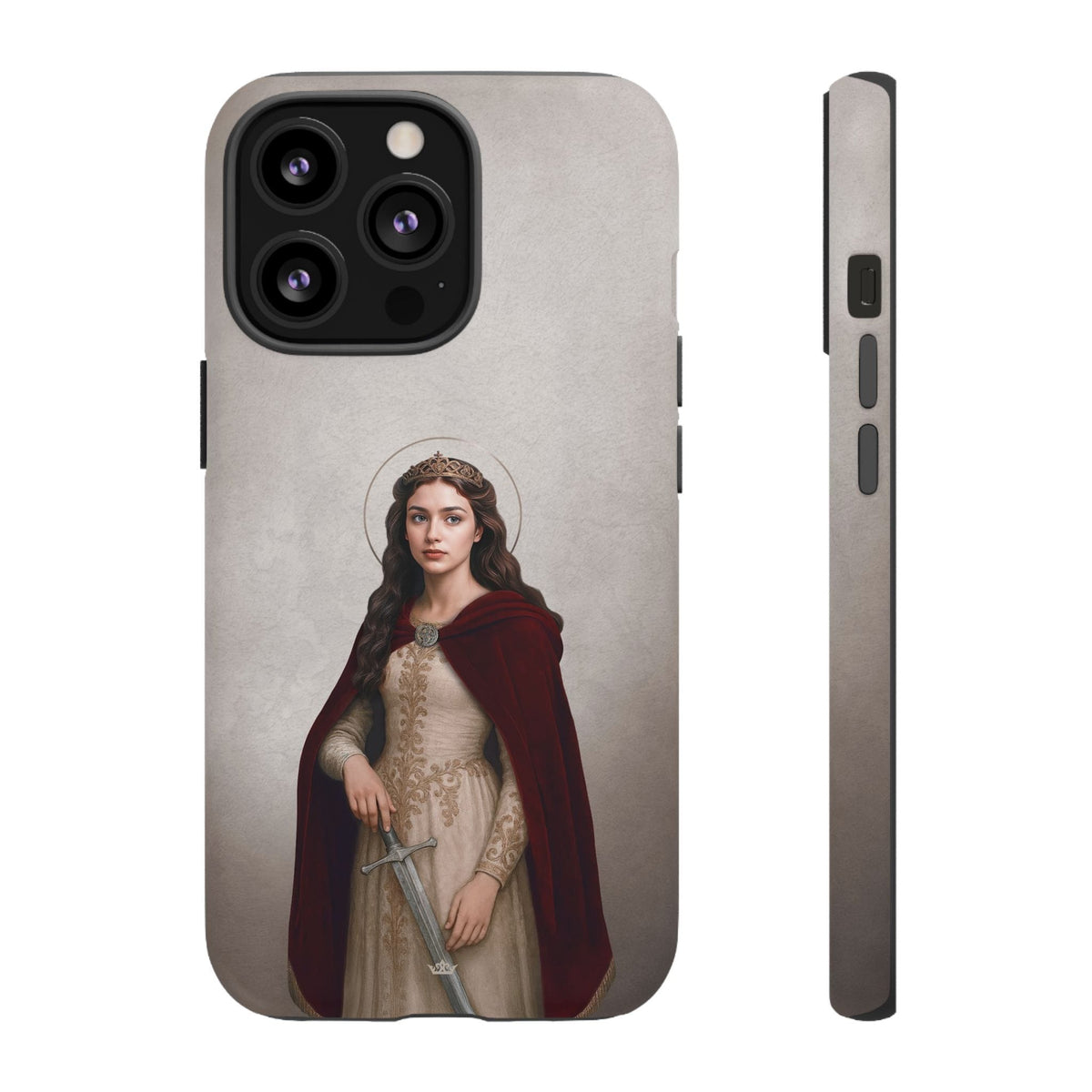 St. Dymphna Hard Phone Case (Light) Copyright VENXARA