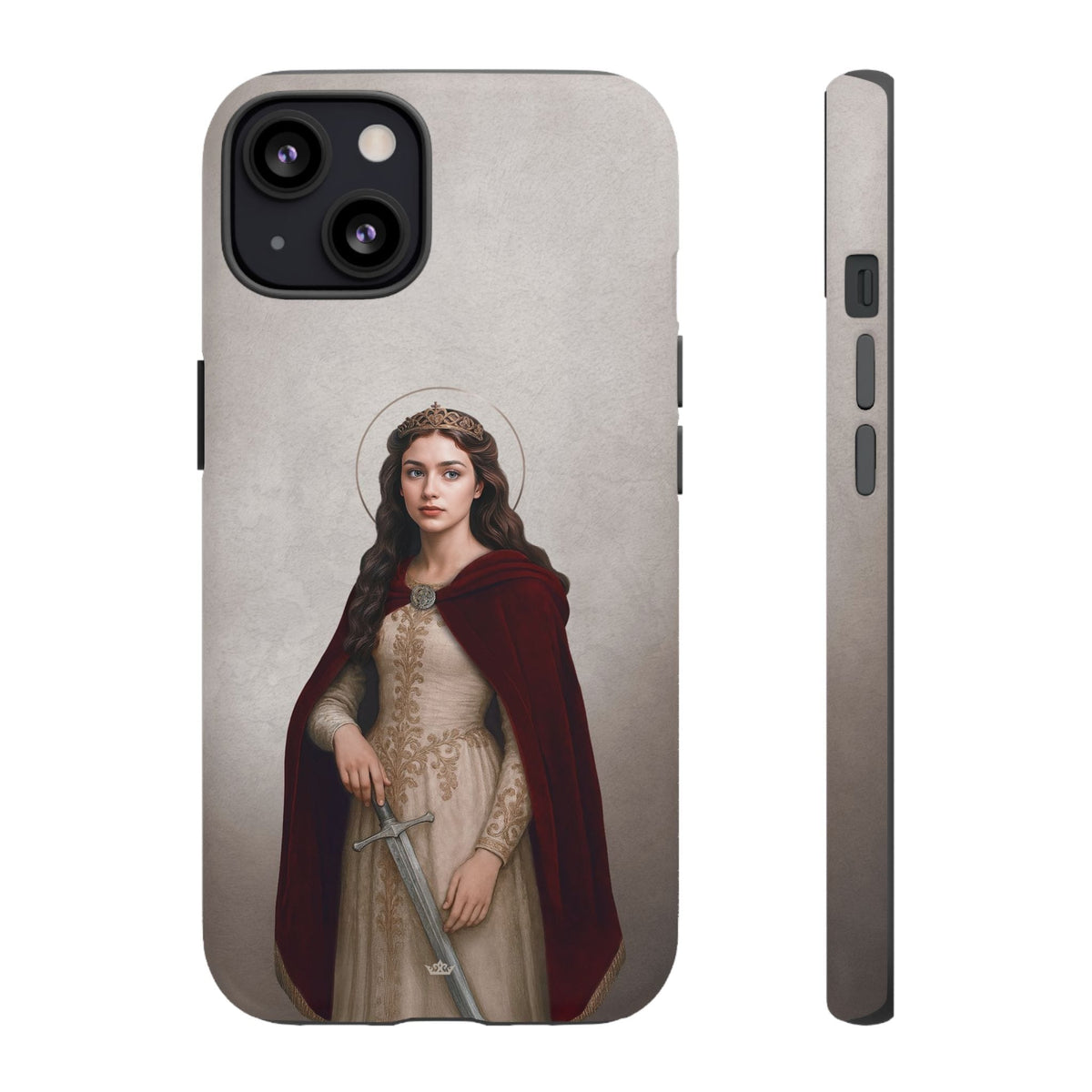 St. Dymphna Hard Phone Case (Light) Copyright VENXARA
